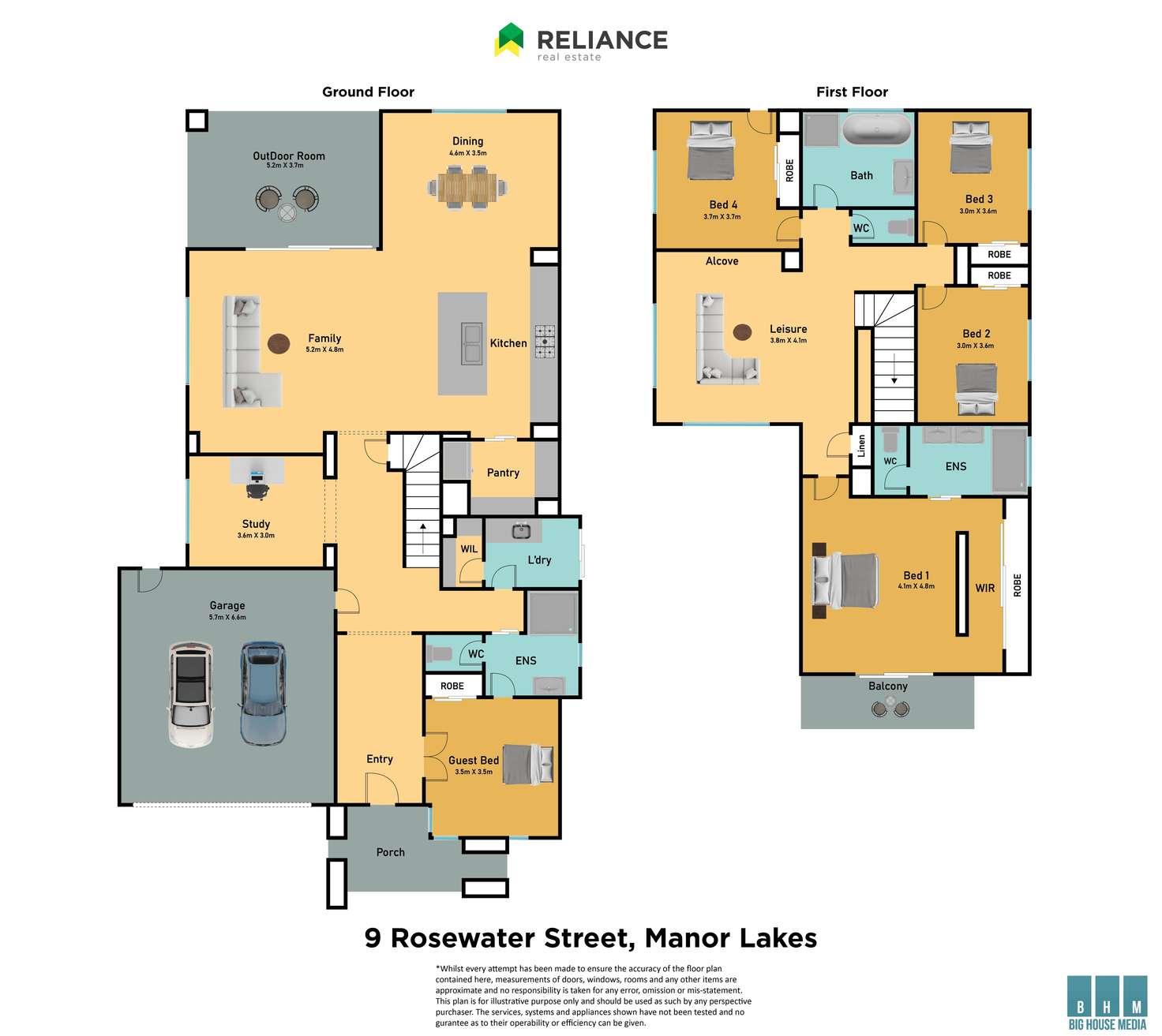 Floorplan of Homely house listing, 9 Rosewater Street, Manor Lakes VIC 3024
