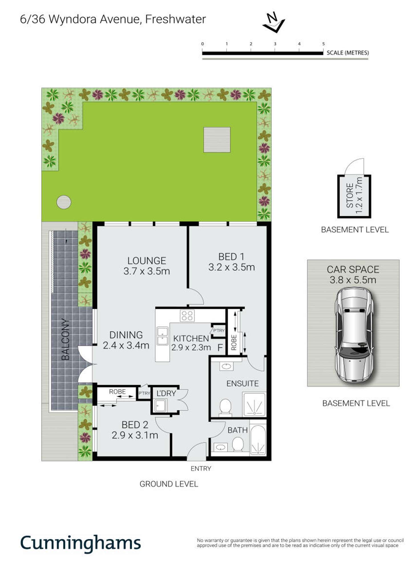 Floorplan of Homely apartment listing, 6/36 Wyndora Avenue, Freshwater NSW 2096