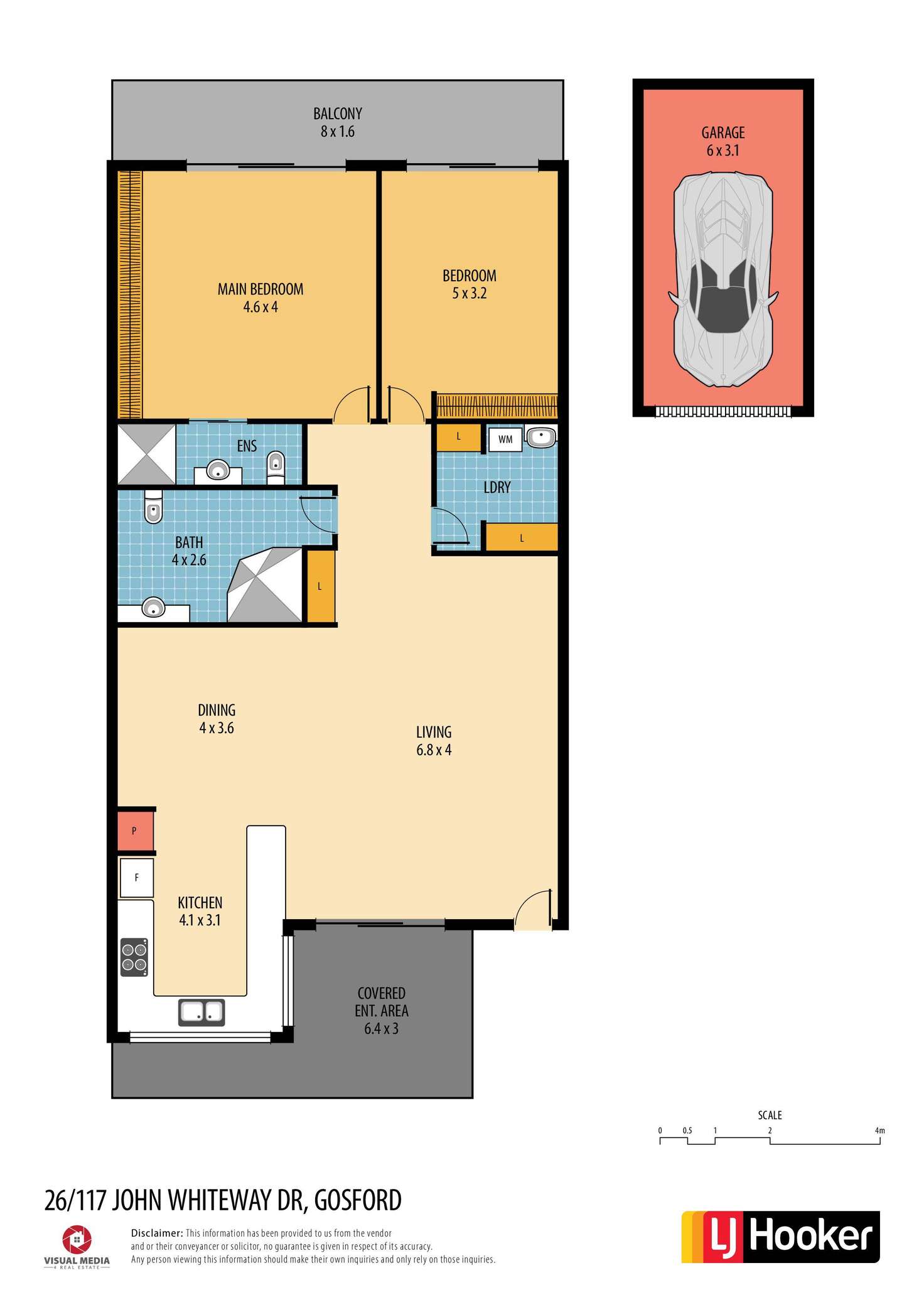 Floorplan of Homely unit listing, 26/117 John Whiteway Drive, Gosford NSW 2250