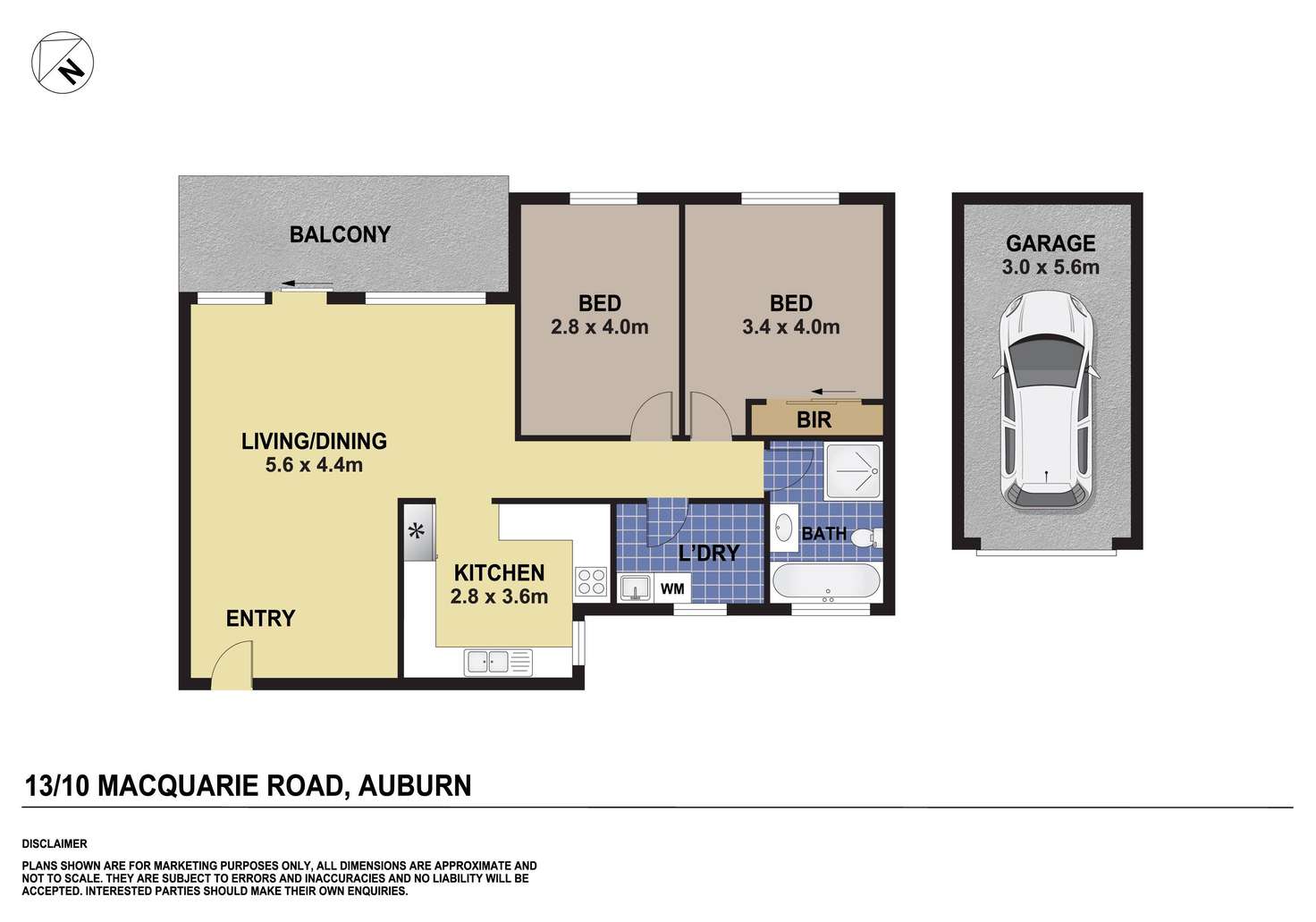 Floorplan of Homely apartment listing, 13/10 Macquarie Road, Auburn NSW 2144