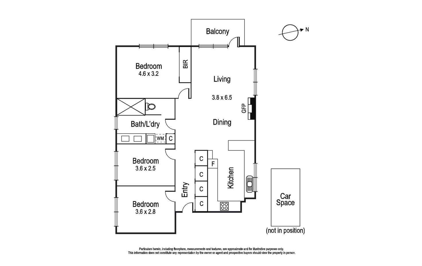 Floorplan of Homely apartment listing, 13/4 Glyndebourne Avenue, Toorak VIC 3142