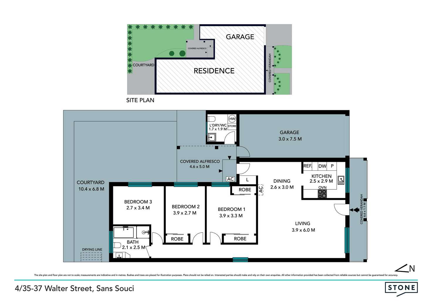 Floorplan of Homely villa listing, 4/35-37 Walter Street, Sans Souci NSW 2219