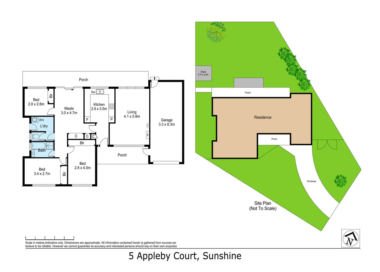 Floorplan of Homely house listing, 5 Appleby Court, Sunshine VIC 3020
