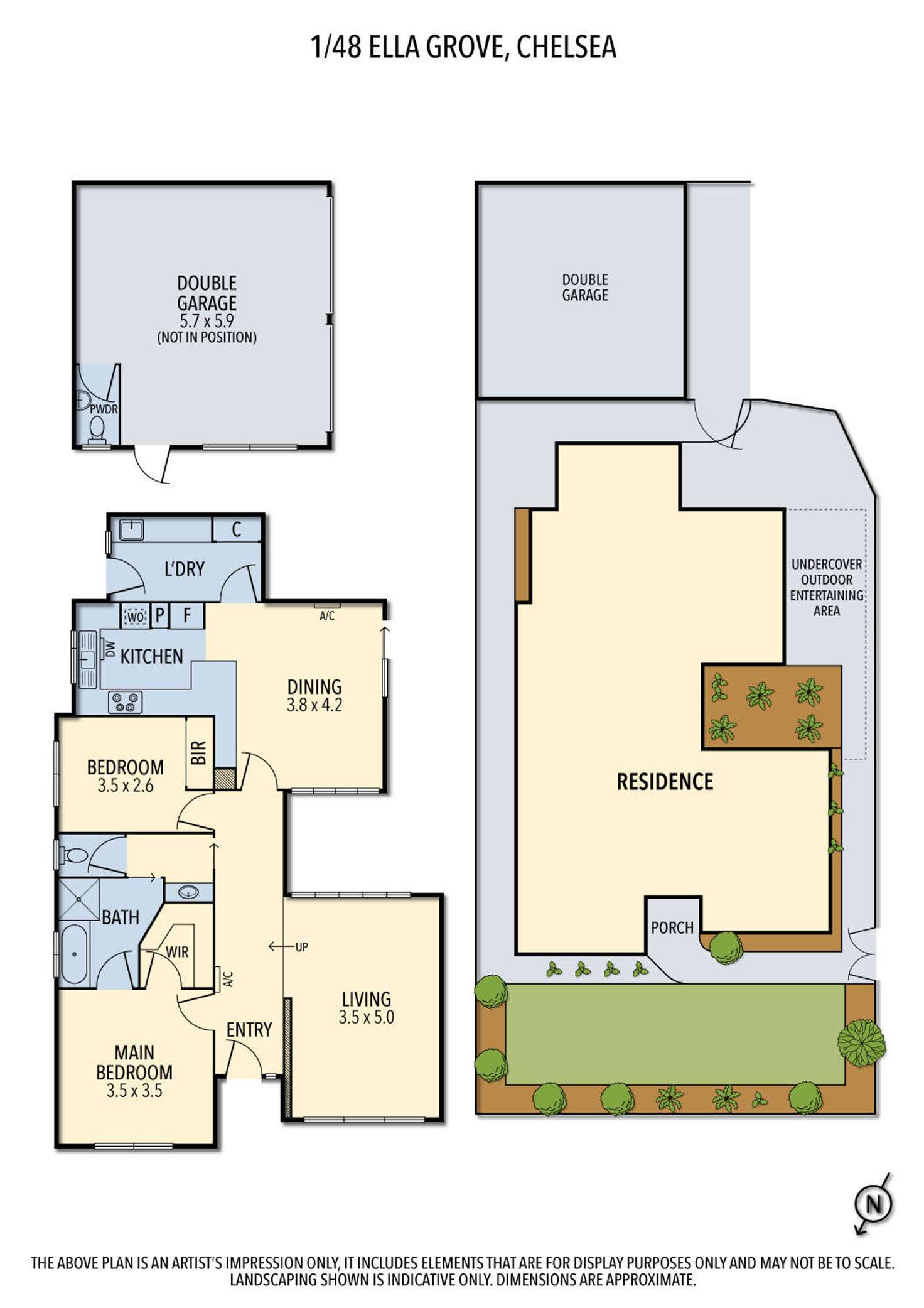 Floorplan of Homely unit listing, 1/48 Ella Grove, Chelsea VIC 3196