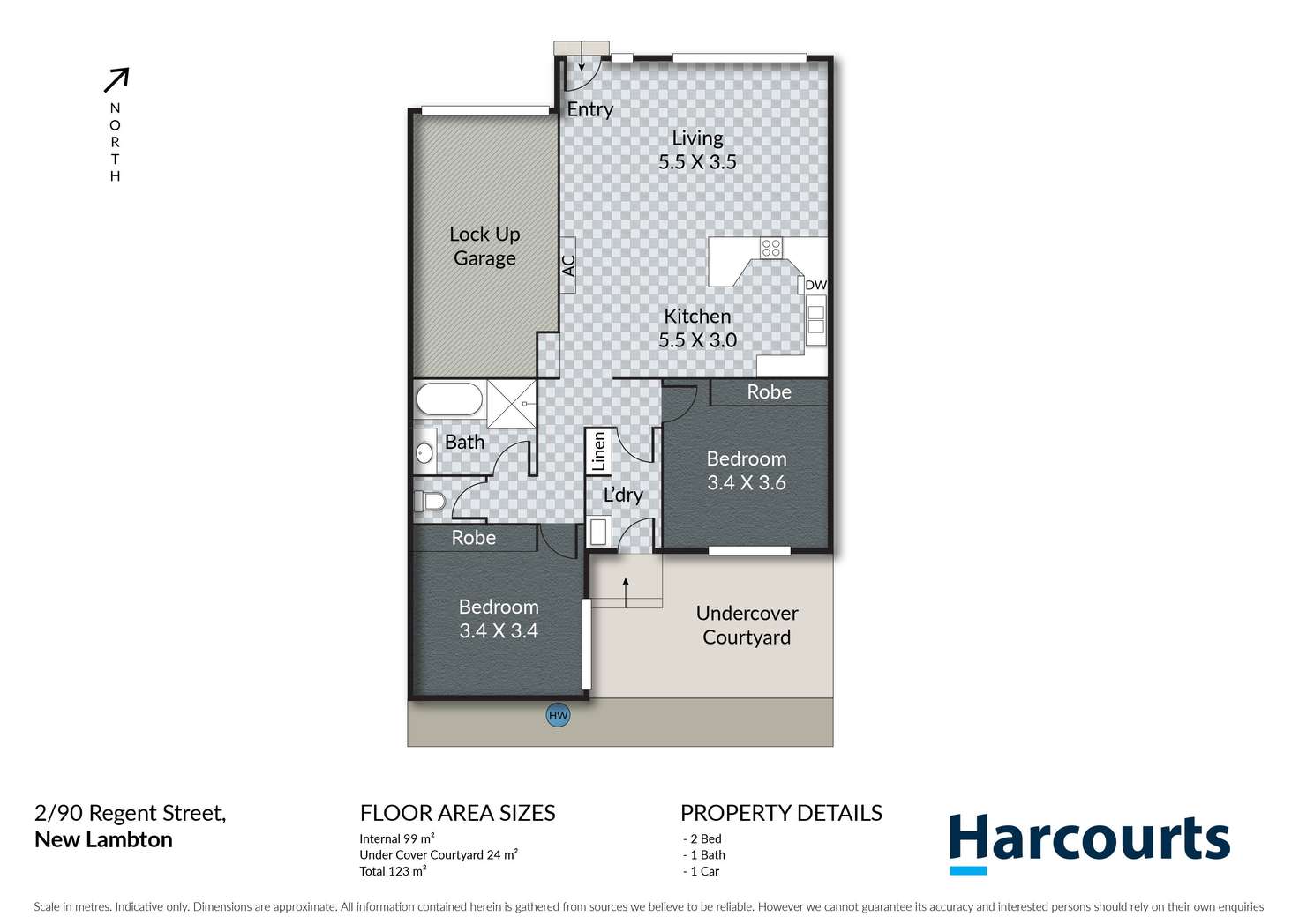 Floorplan of Homely villa listing, 2/90 Regent Street, New Lambton NSW 2305
