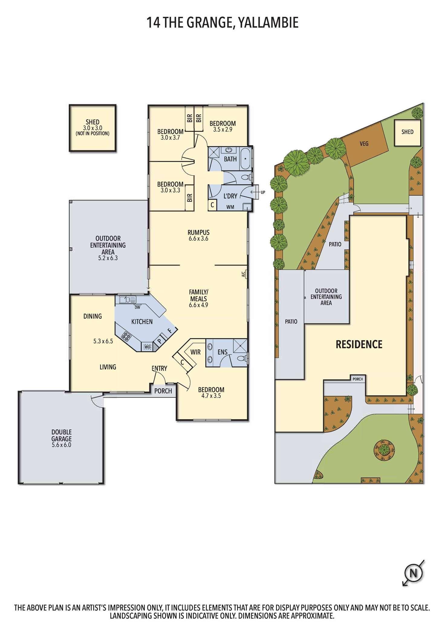 Floorplan of Homely house listing, 14 The Grange, Yallambie VIC 3085