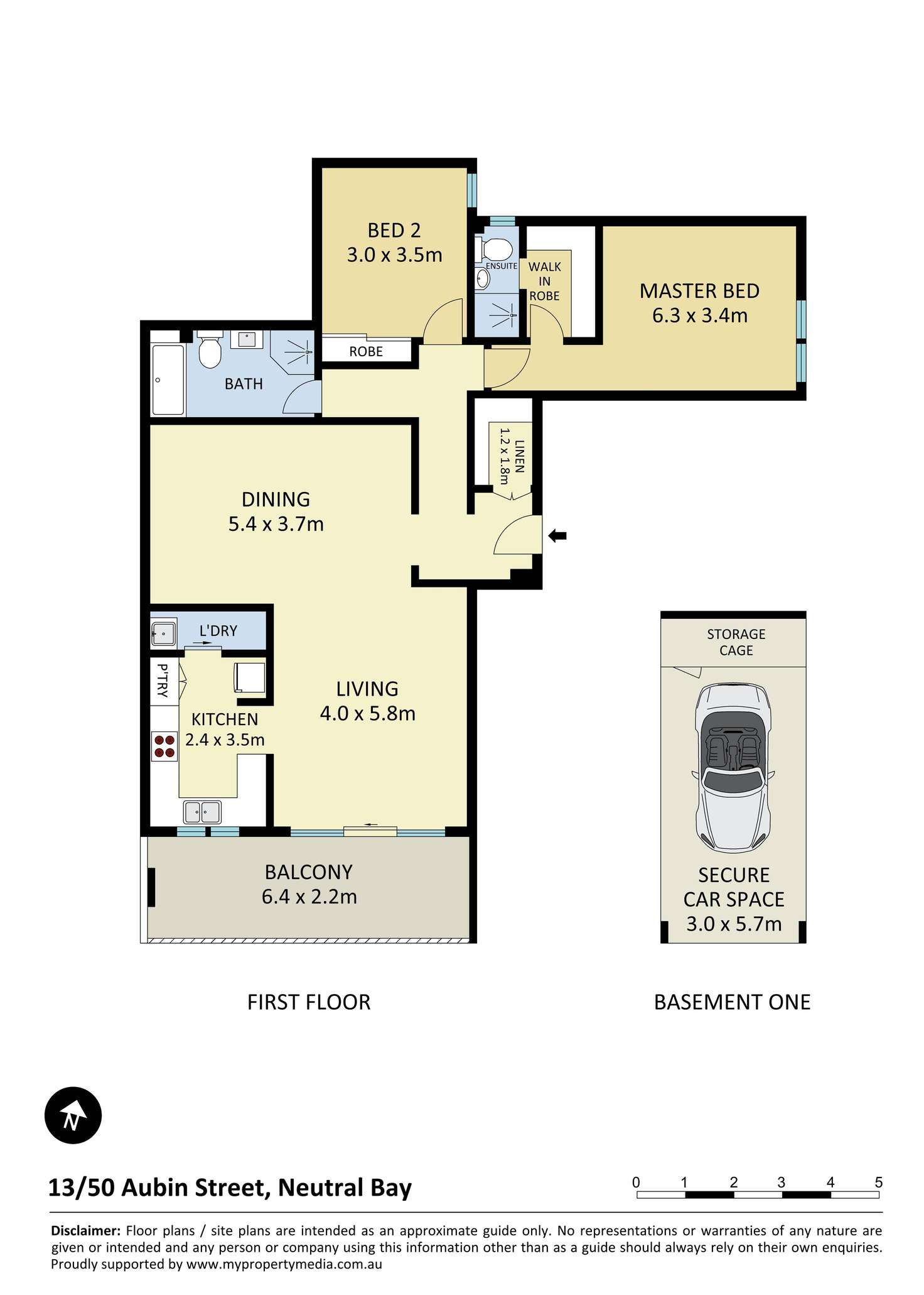 Floorplan of Homely apartment listing, 13/50 Aubin Street, Neutral Bay NSW 2089