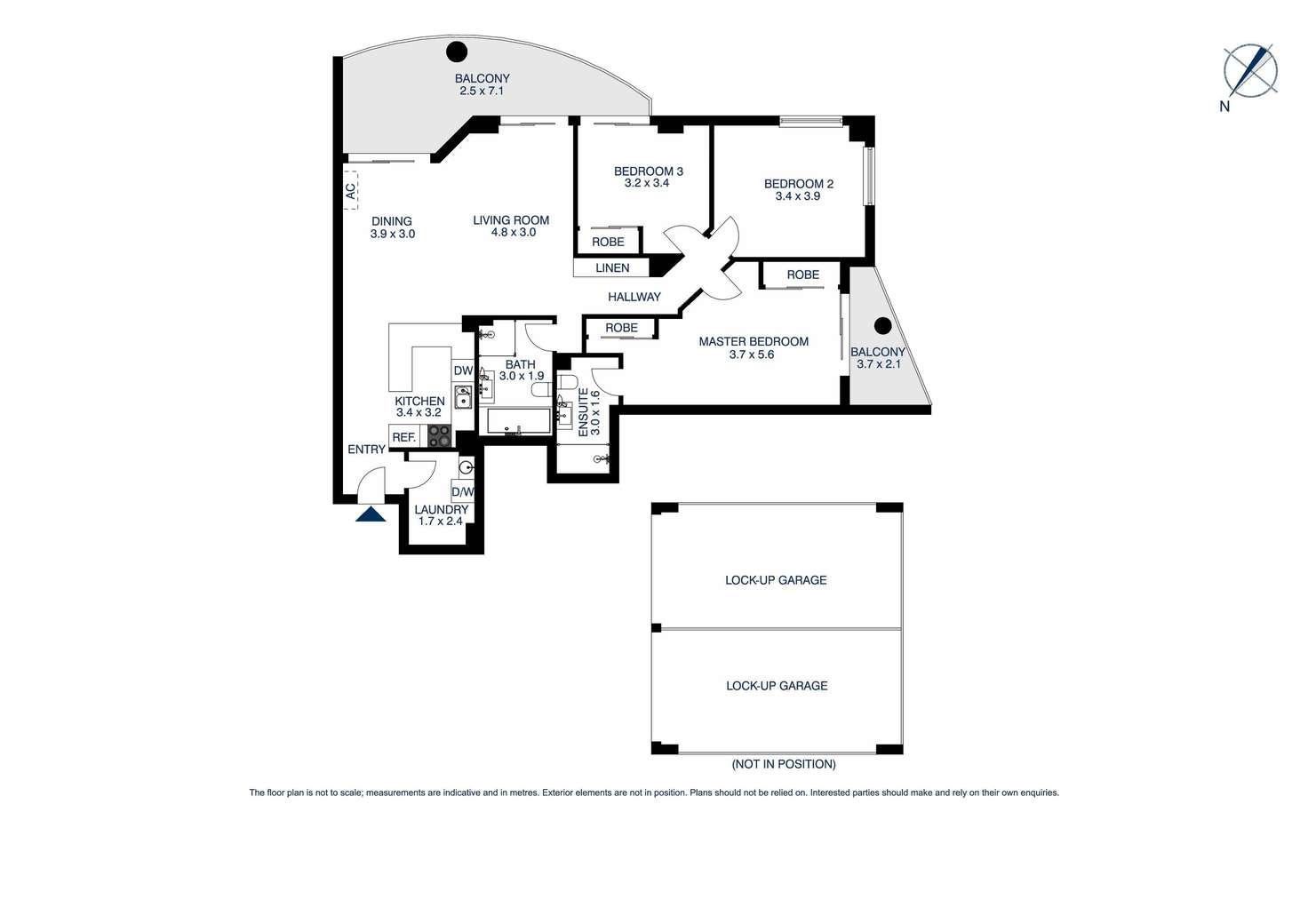 Floorplan of Homely unit listing, 308/91a Bridge Road, Westmead NSW 2145