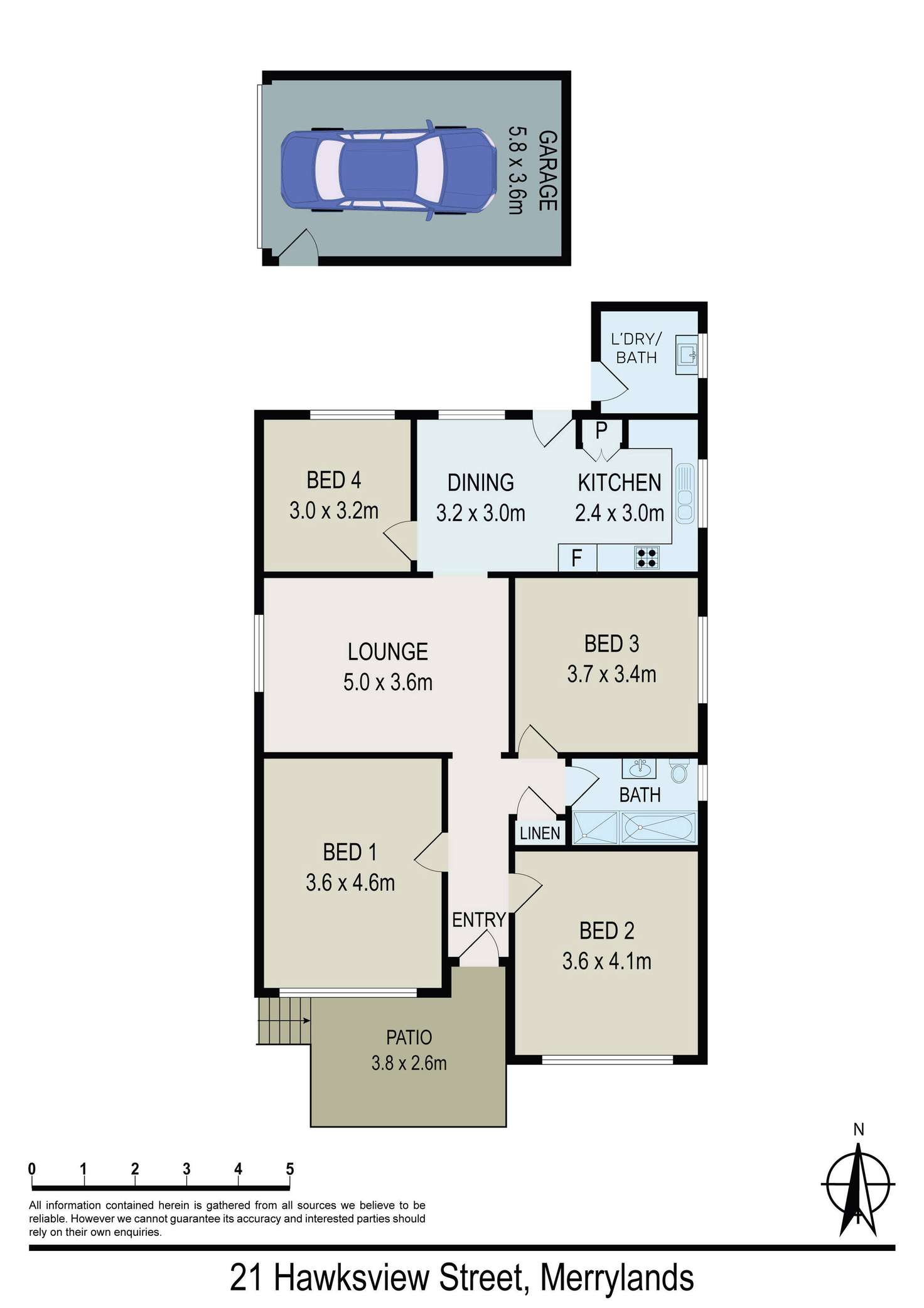 Floorplan of Homely house listing, 21 Hawksview Street, Merrylands NSW 2160