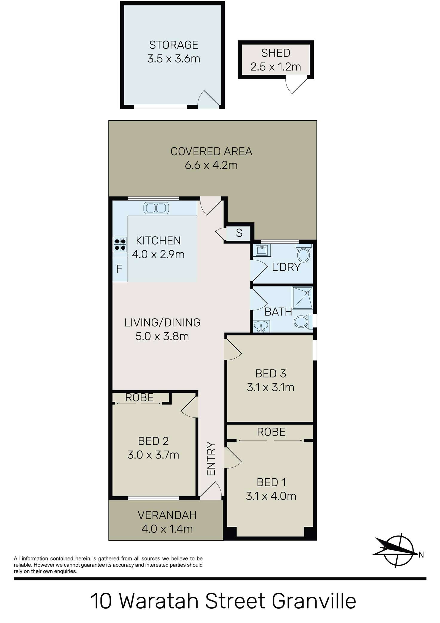 Floorplan of Homely house listing, 10 Waratah Street, Granville NSW 2142