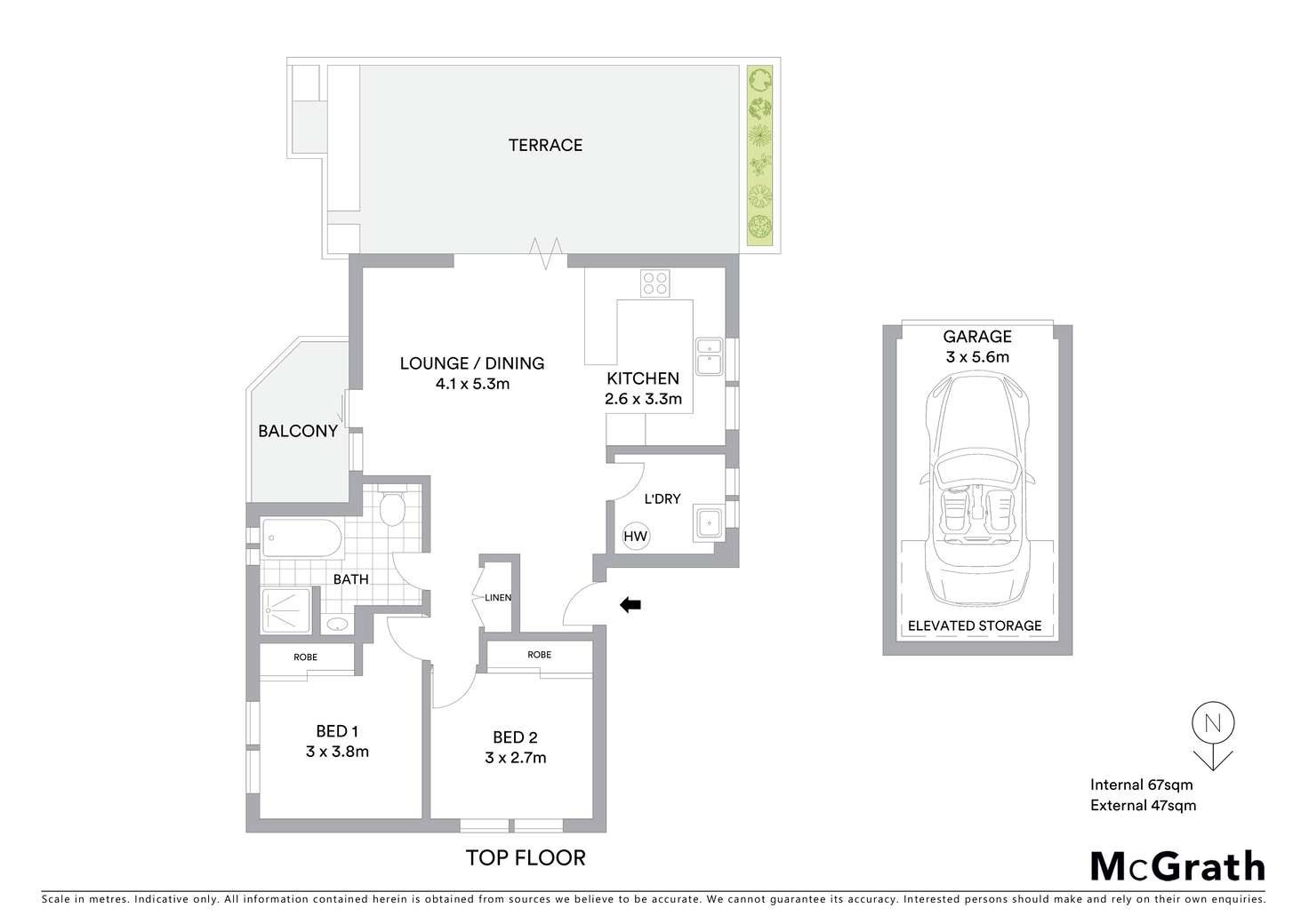 Floorplan of Homely apartment listing, 5/27 Tullimbar Road, Cronulla NSW 2230