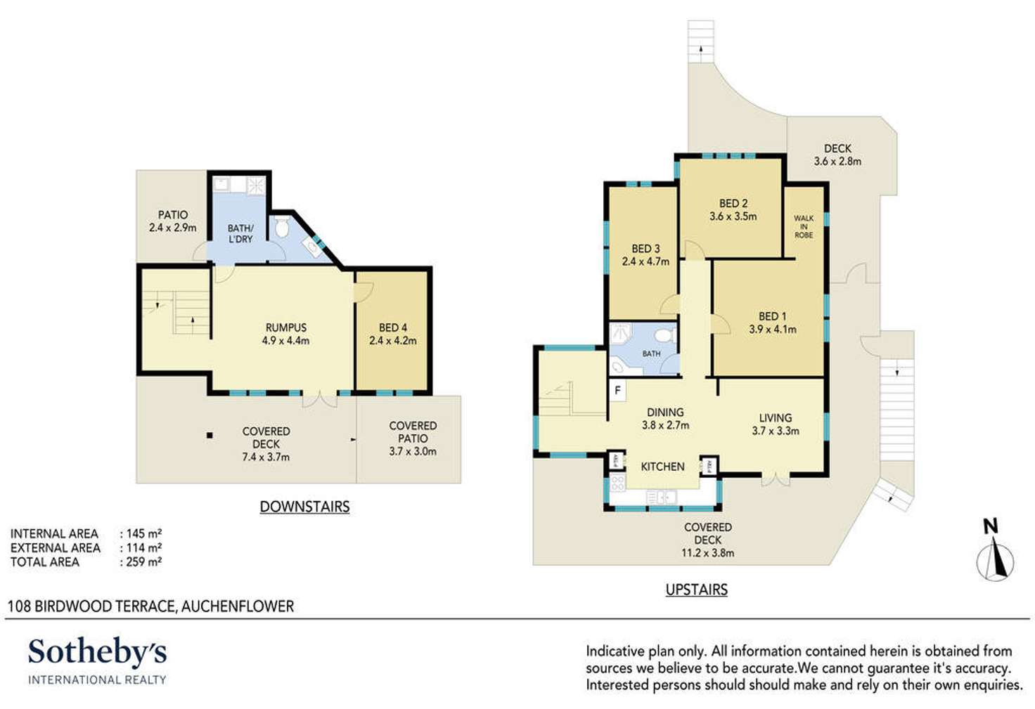 Floorplan of Homely house listing, 108 Birdwood Terrace, Auchenflower QLD 4066