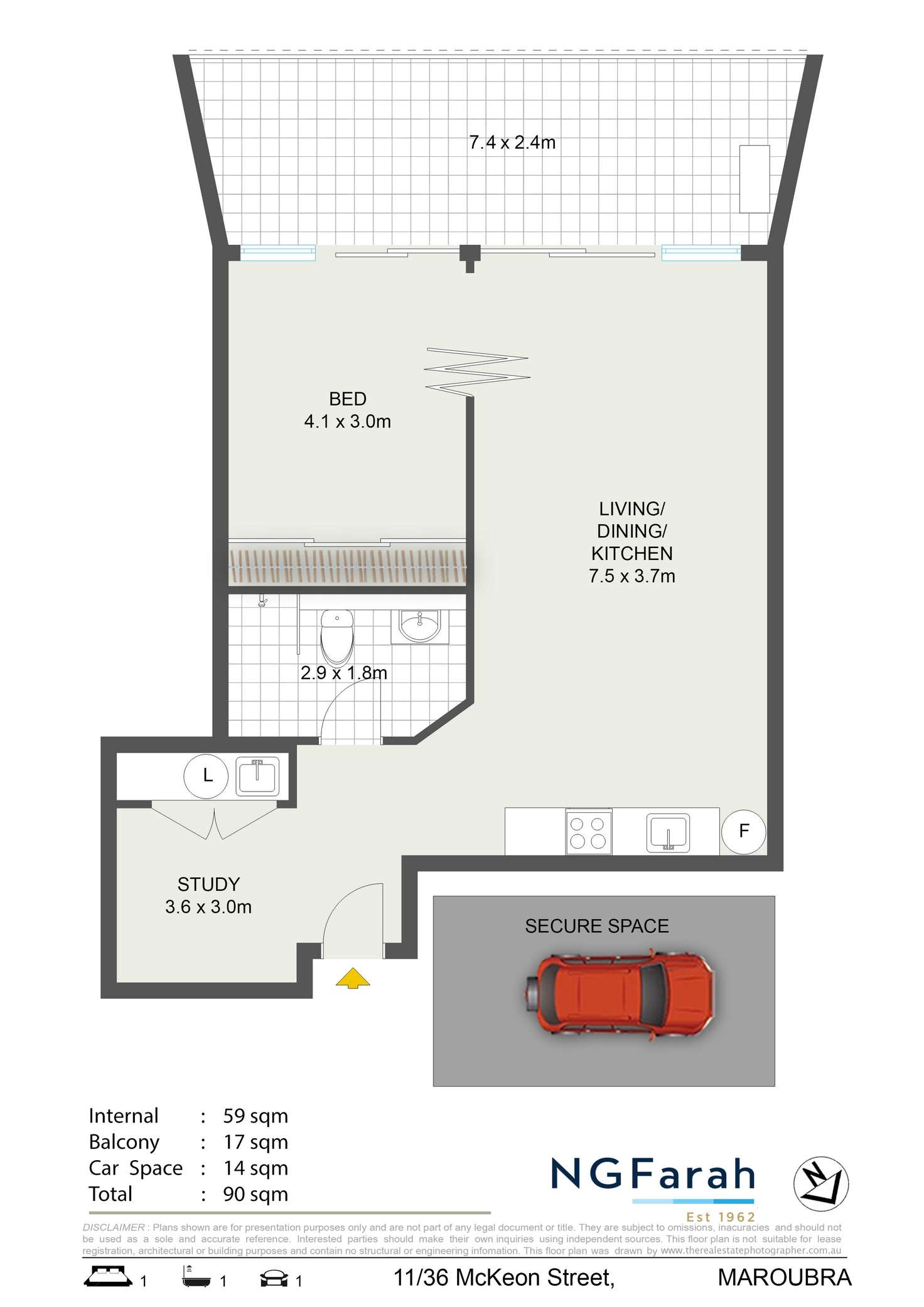 Floorplan of Homely apartment listing, 11/36 McKeon Street, Maroubra NSW 2035