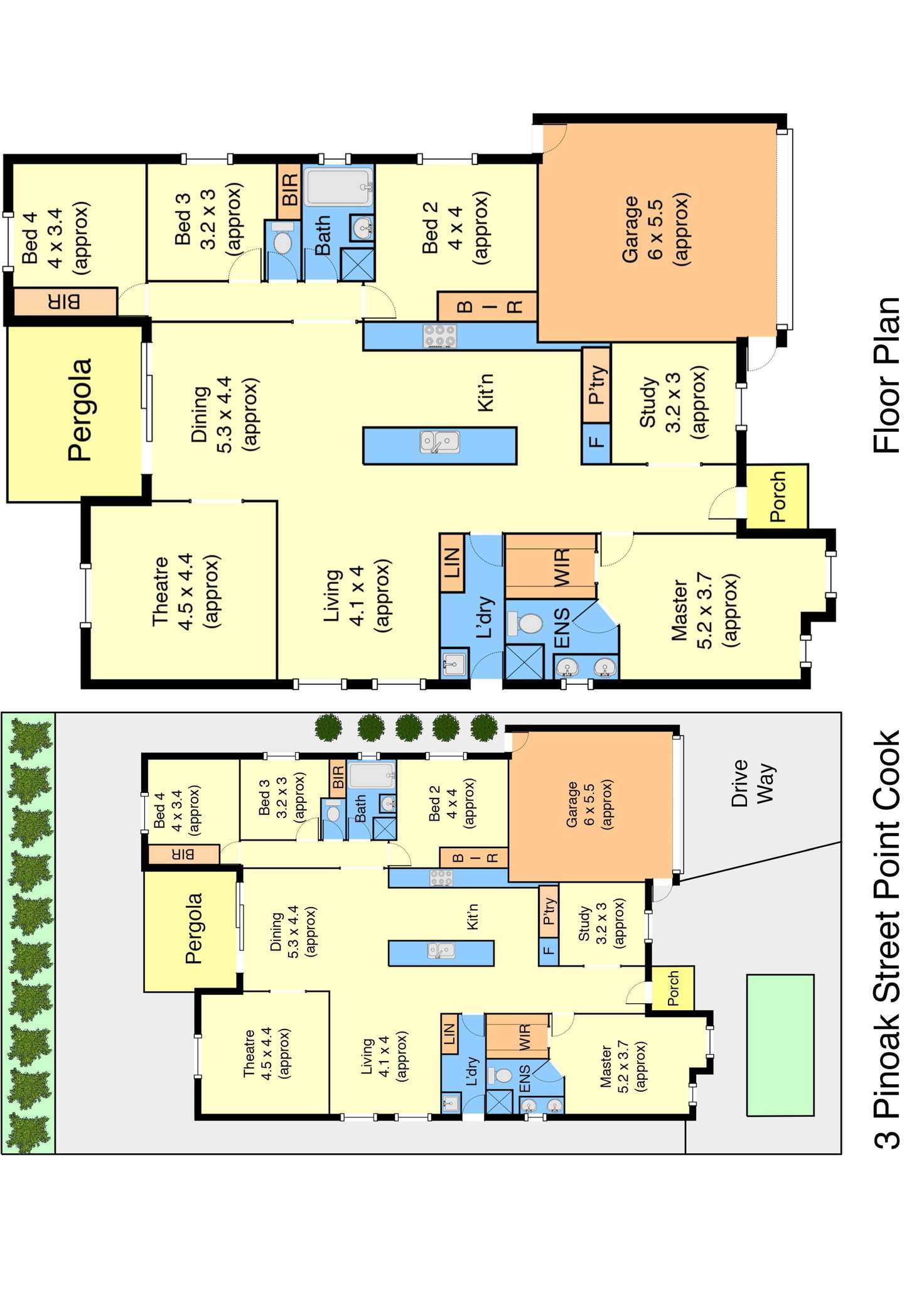Floorplan of Homely house listing, 3 Pinoak Street, Point Cook VIC 3030