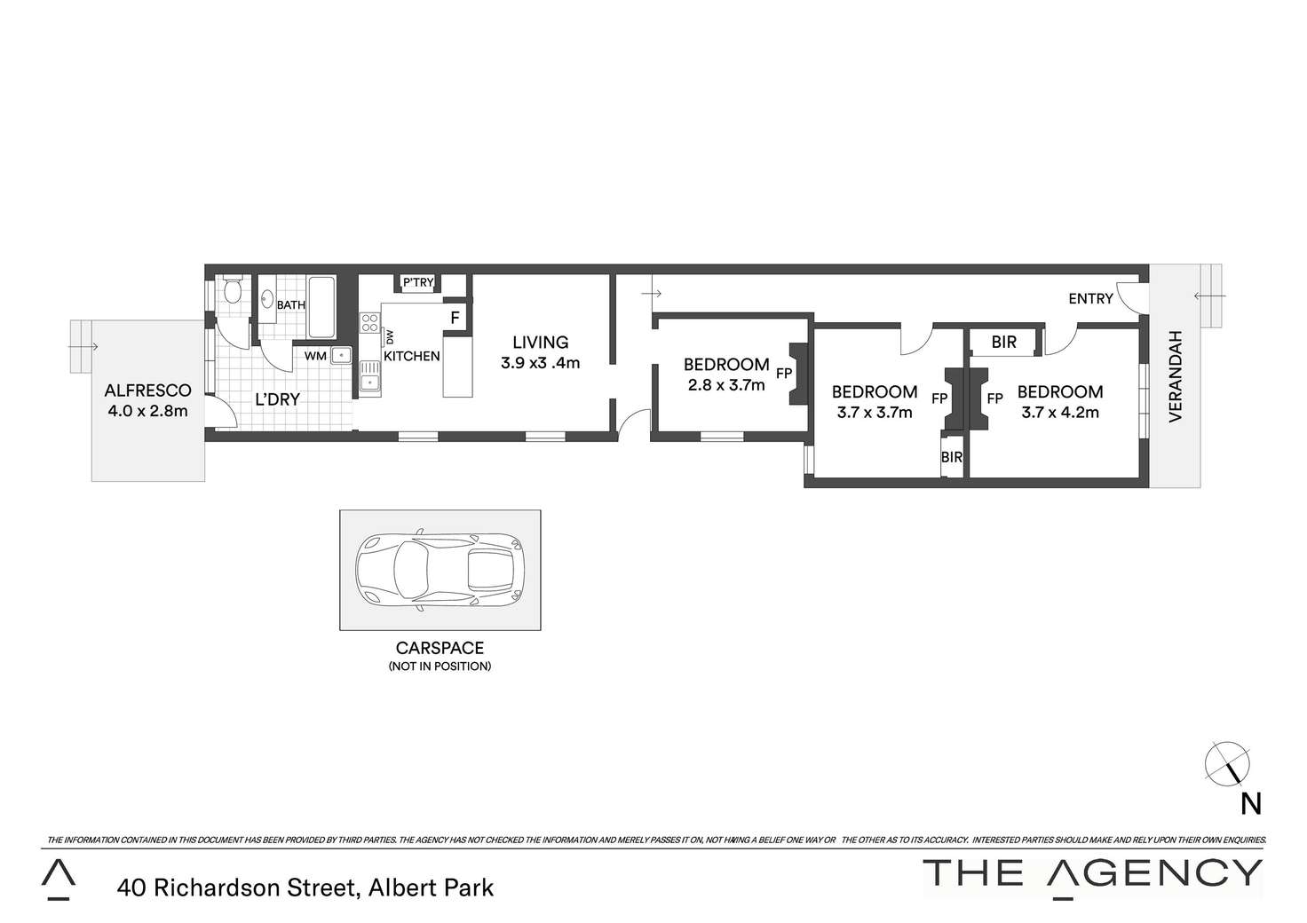 Floorplan of Homely house listing, 40 Richardson Street, Albert Park VIC 3206