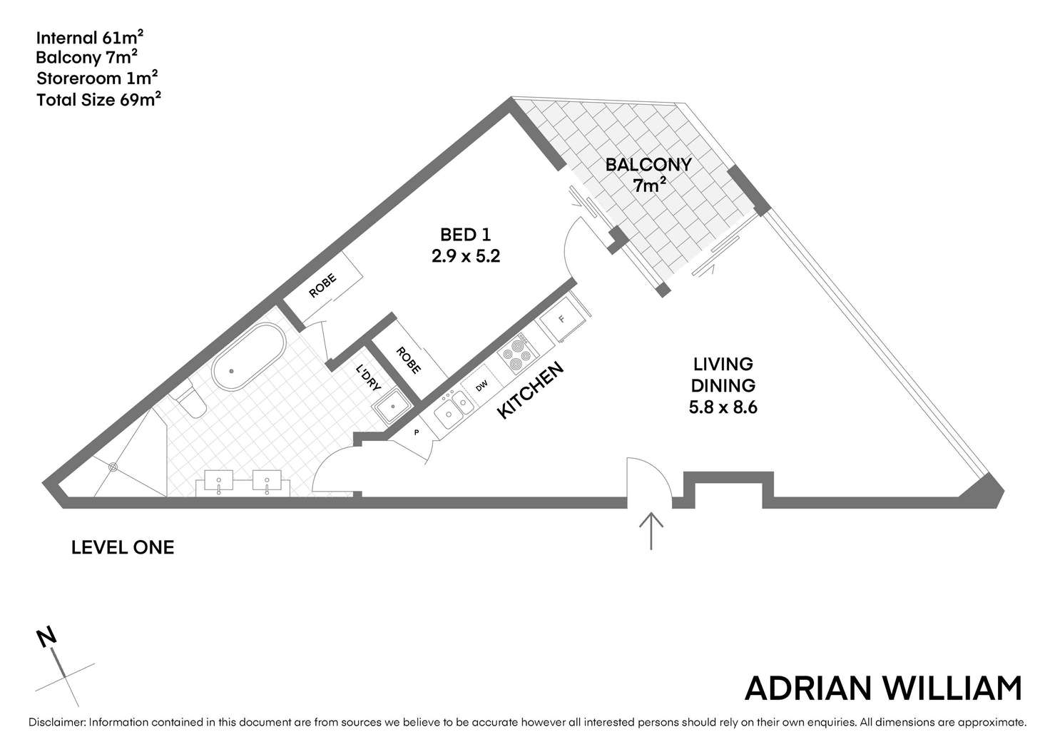 Floorplan of Homely apartment listing, 121/20 McGill Street, Lewisham NSW 2049