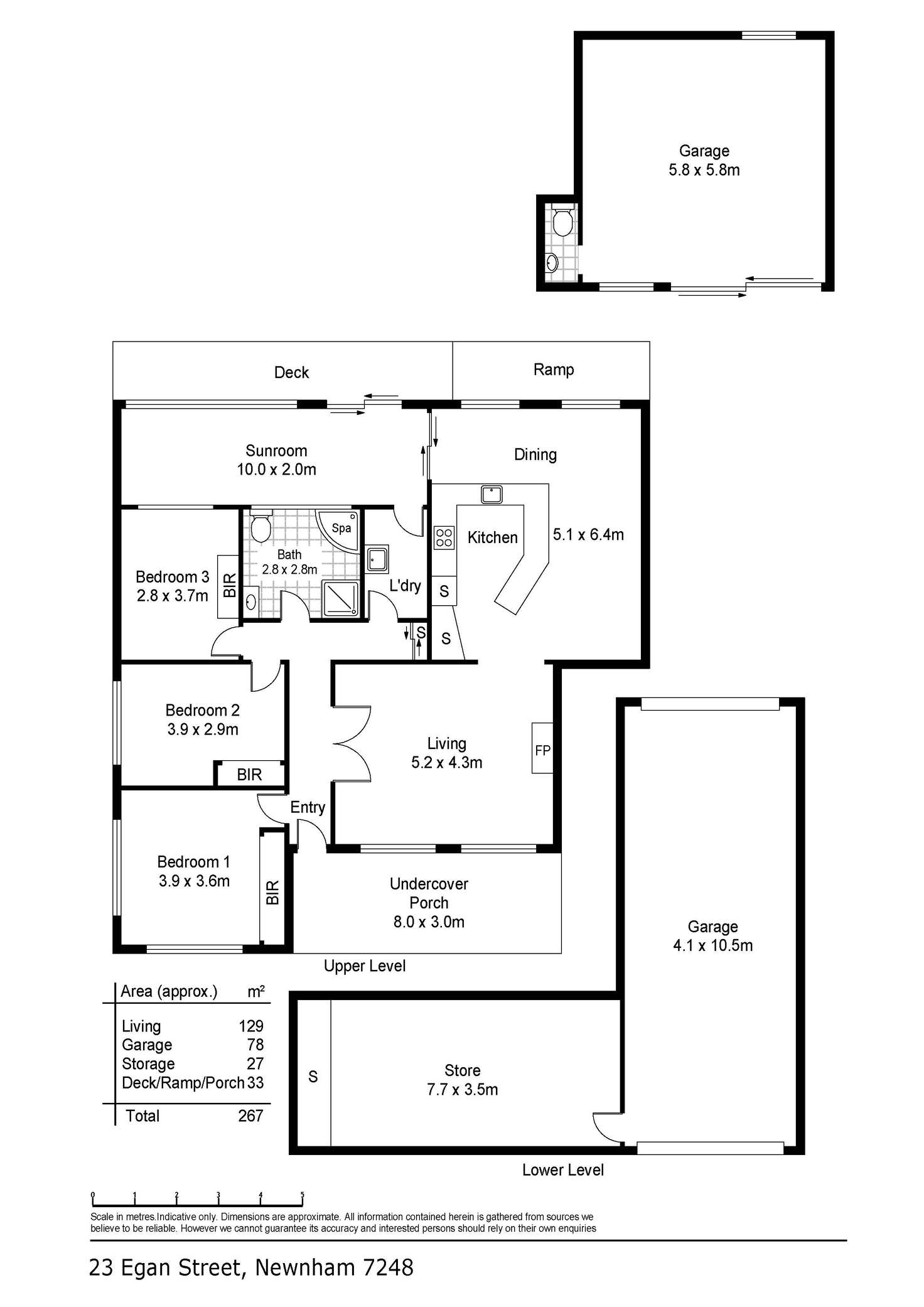 Floorplan of Homely house listing, 23 Egan Street, Newnham TAS 7248
