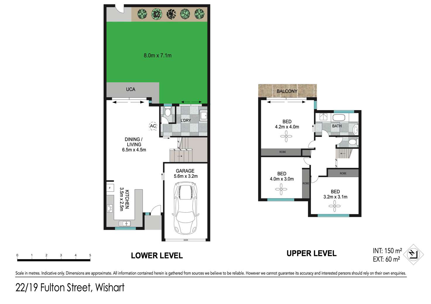 Floorplan of Homely townhouse listing, 22/19 Fulton Street, Wishart QLD 4122