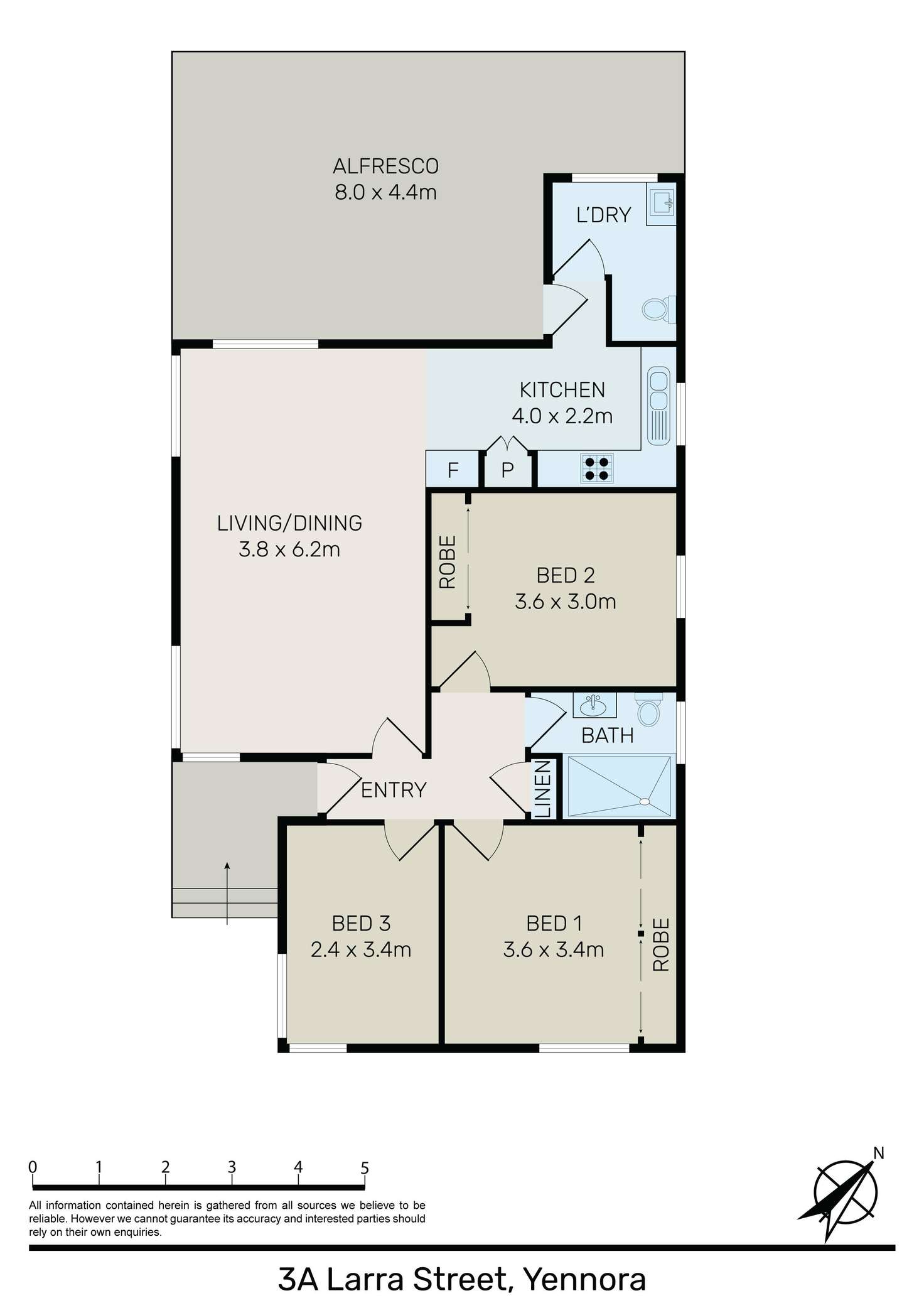 Floorplan of Homely house listing, 3a Larra Street, Yennora NSW 2161