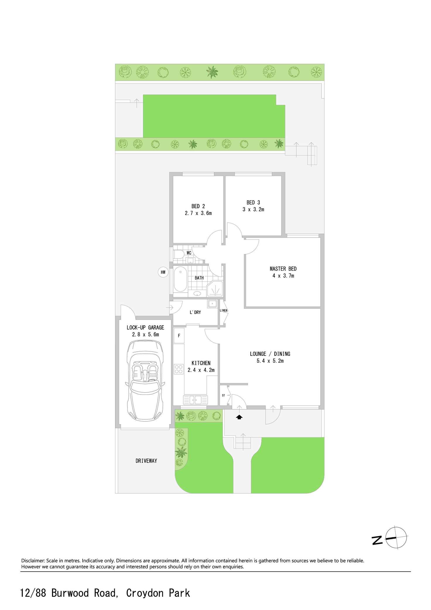 Floorplan of Homely townhouse listing, 12/88-90 Burwood Road, Croydon Park NSW 2133