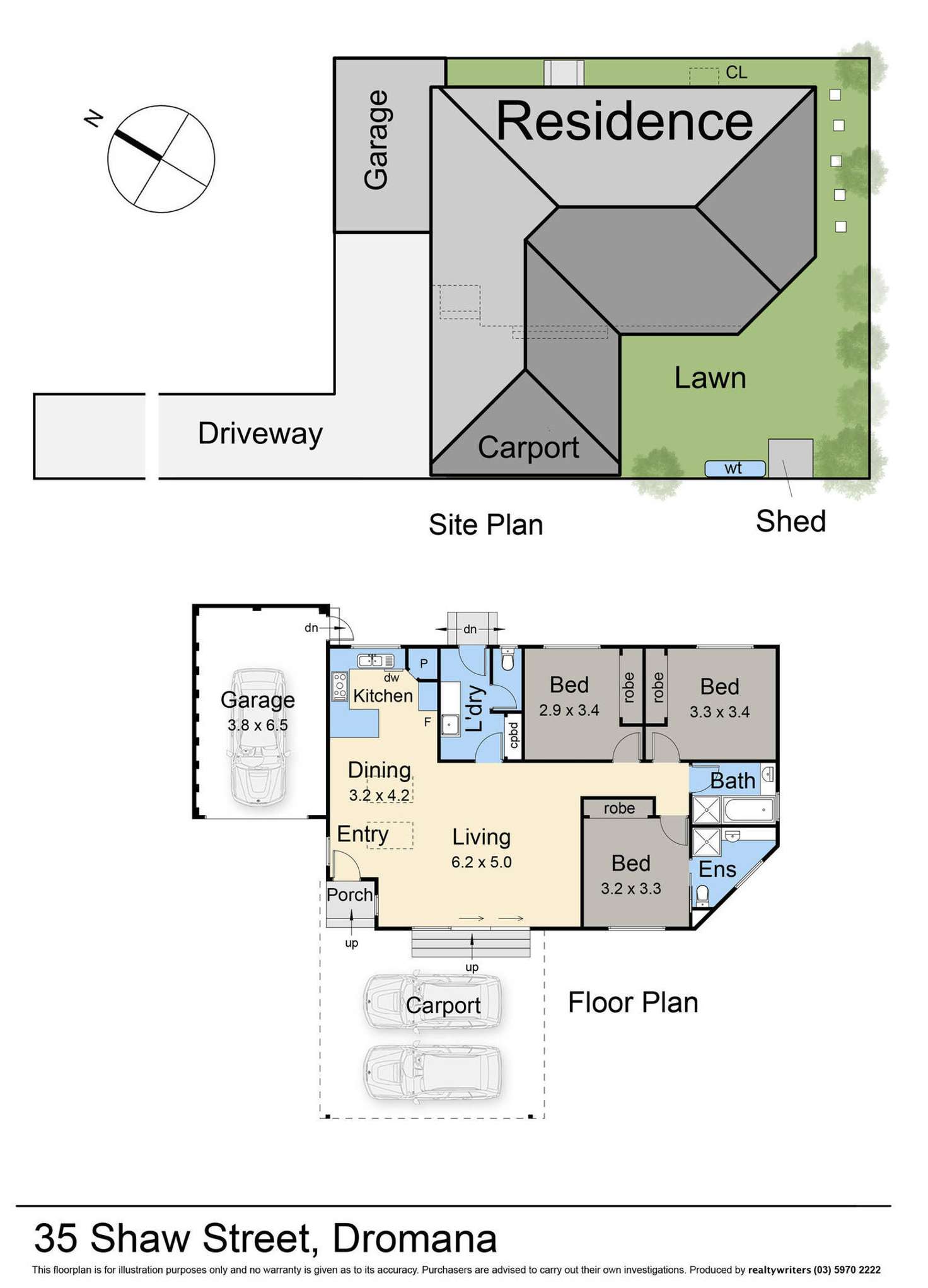 Floorplan of Homely house listing, 35 Shaw Street, Dromana VIC 3936