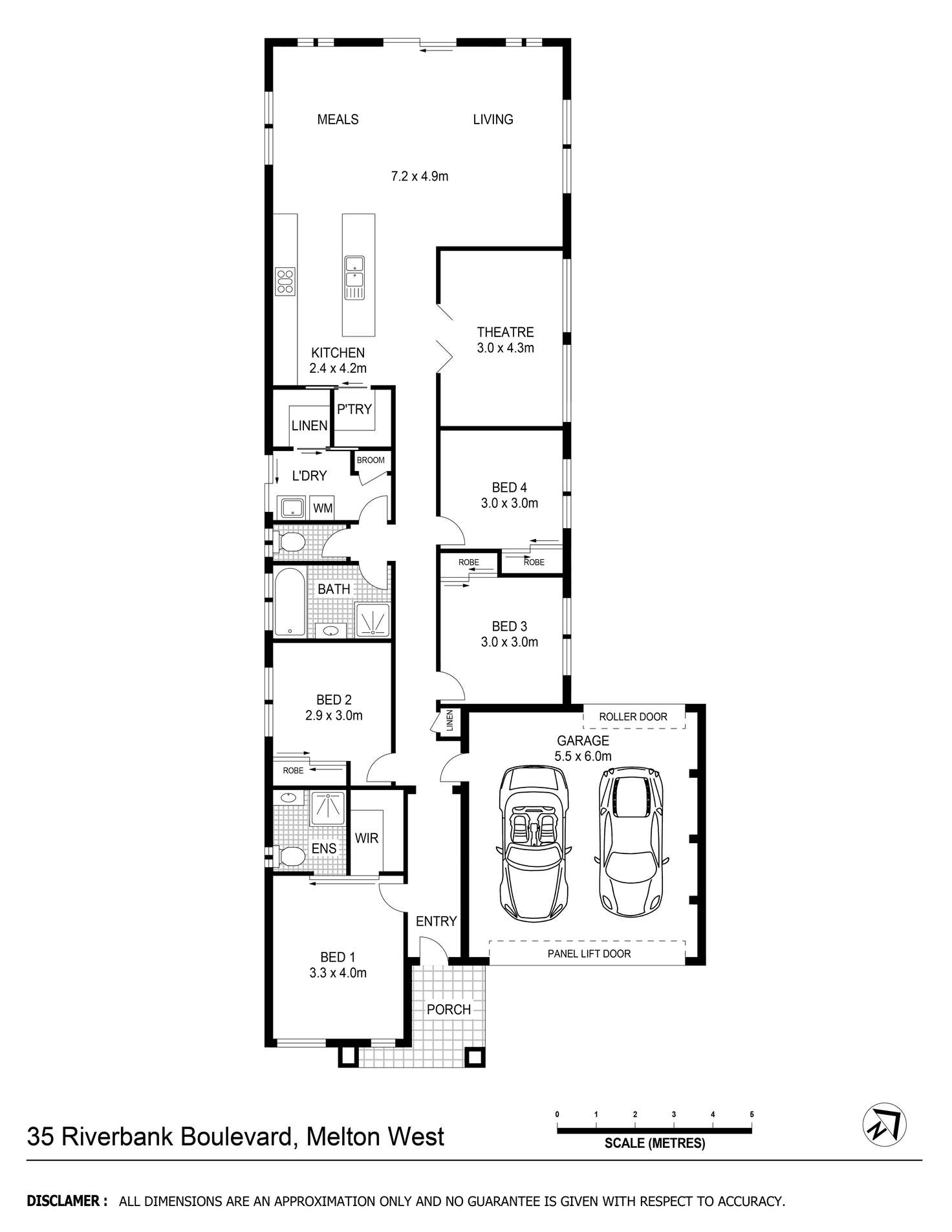 Floorplan of Homely house listing, 35 Riverbank Boulevard, Harkness VIC 3337