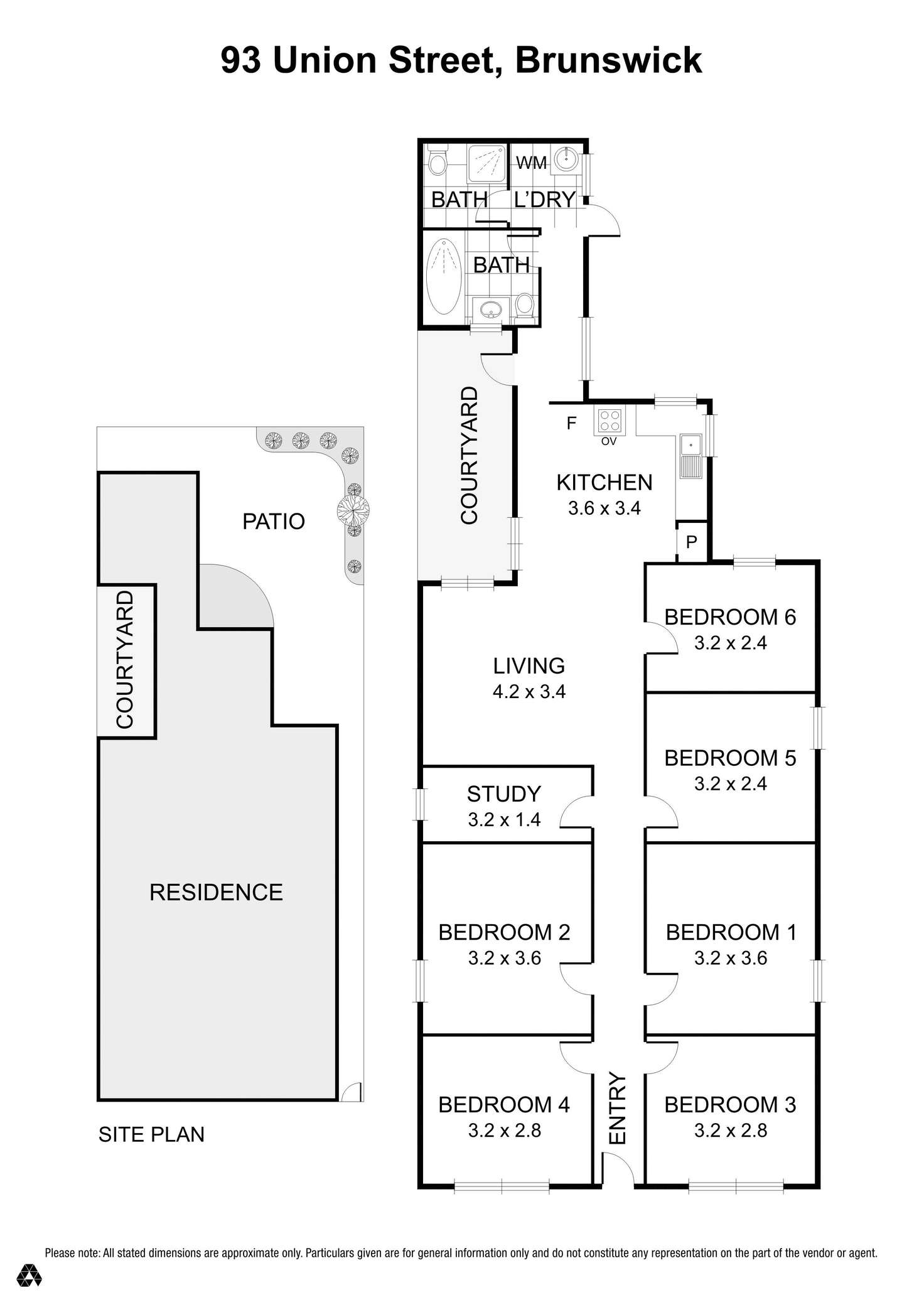 Floorplan of Homely house listing, 93 Union Street, Brunswick VIC 3056