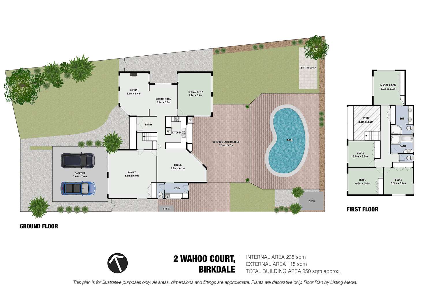 Floorplan of Homely house listing, 2 Wahoo Court, Birkdale QLD 4159