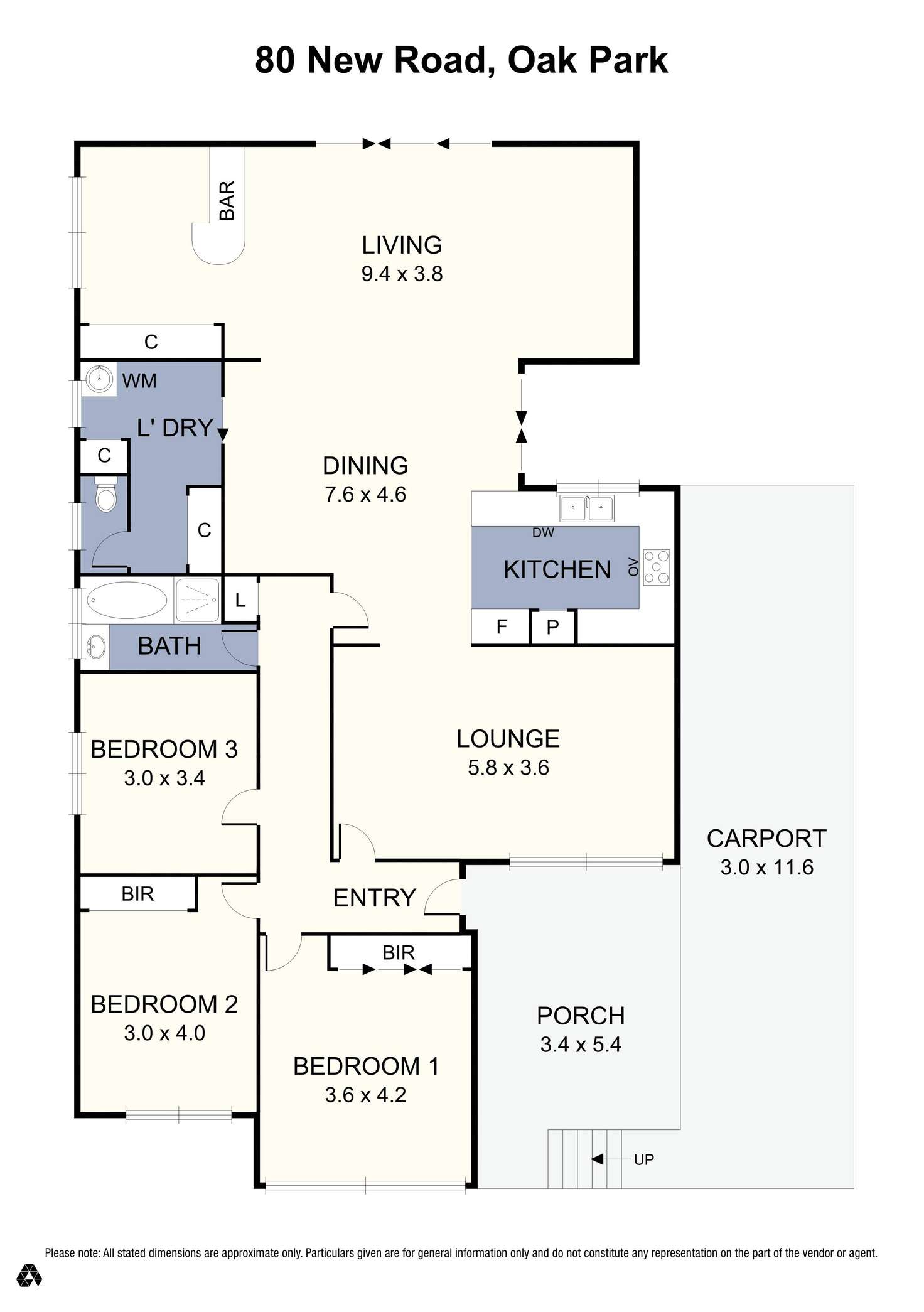 Floorplan of Homely house listing, 80 New Road, Oak Park VIC 3046