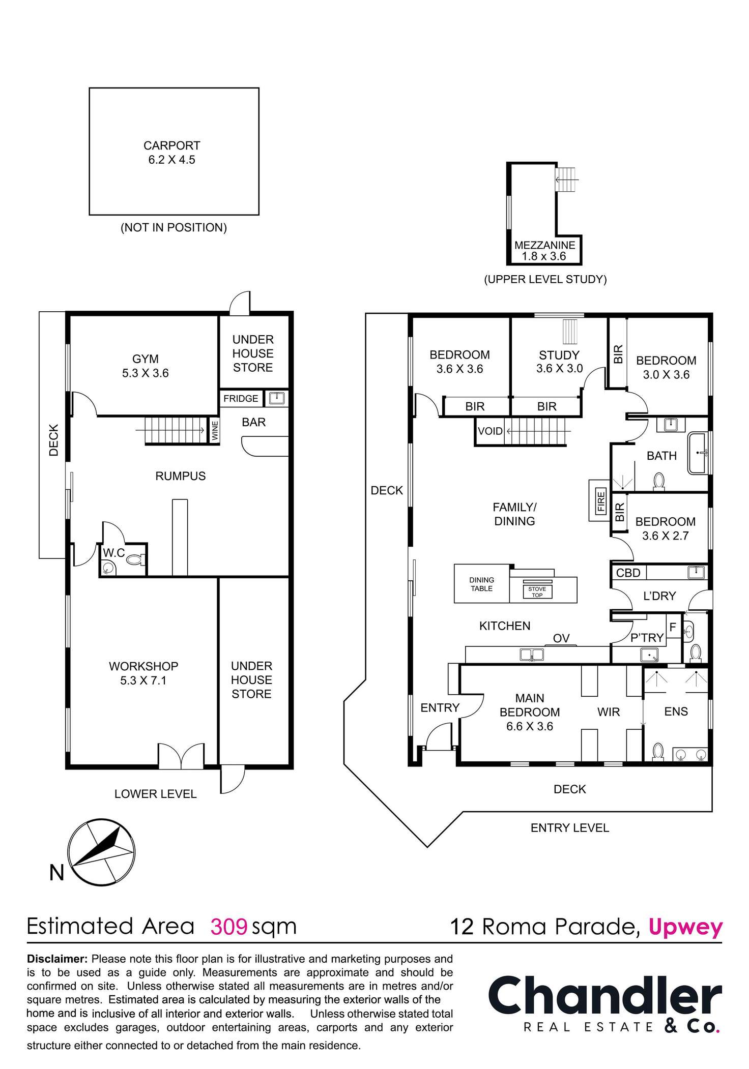 Floorplan of Homely house listing, 12 Roma Parade, Upwey VIC 3158