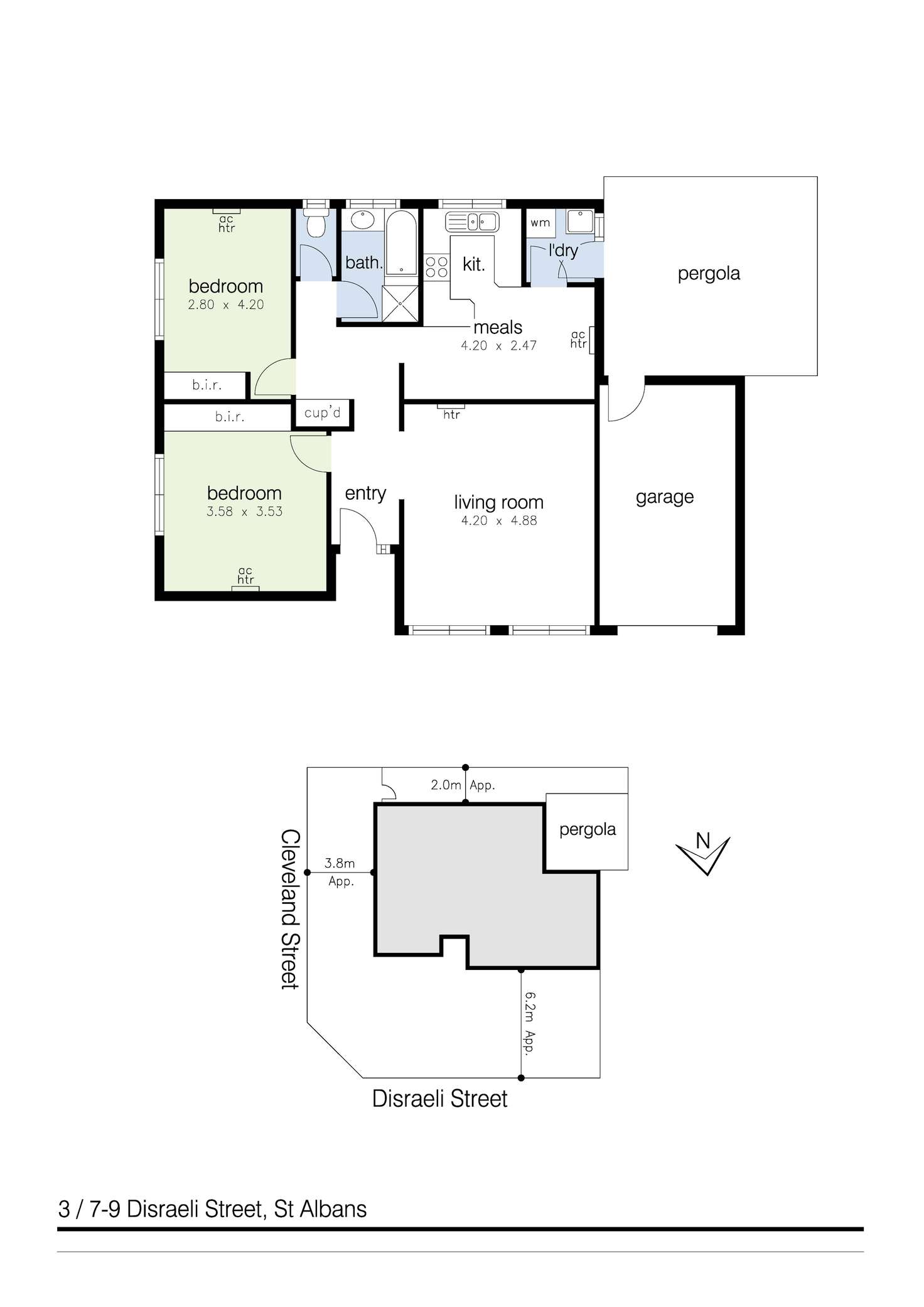 Floorplan of Homely unit listing, 3/7-9 Disraeli Street, St Albans VIC 3021