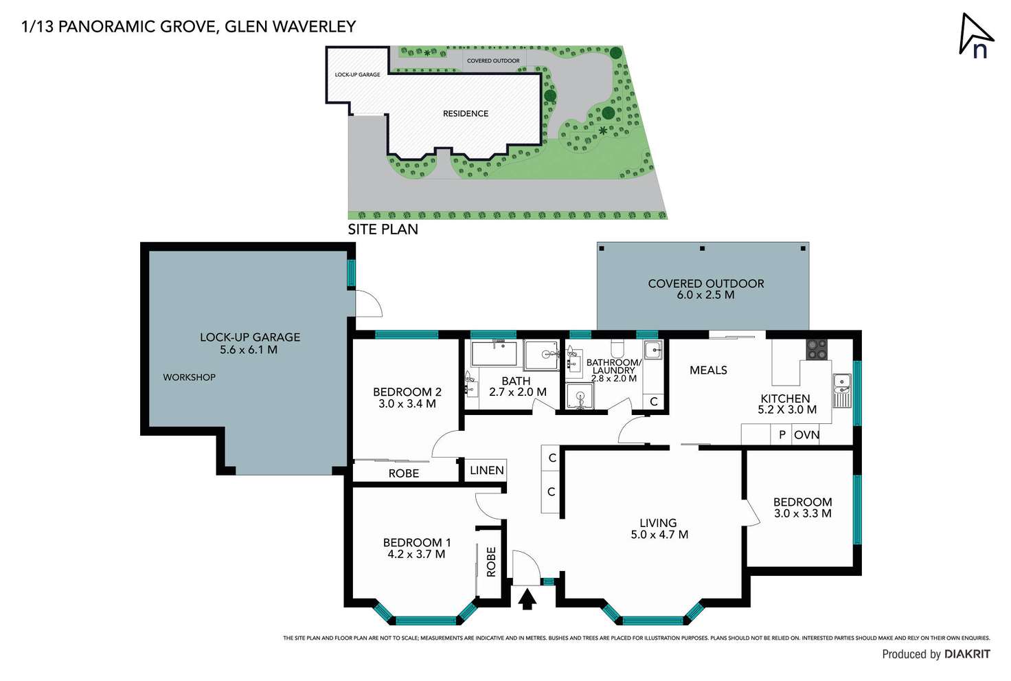 Floorplan of Homely unit listing, 1/13 Panoramic Grove, Glen Waverley VIC 3150