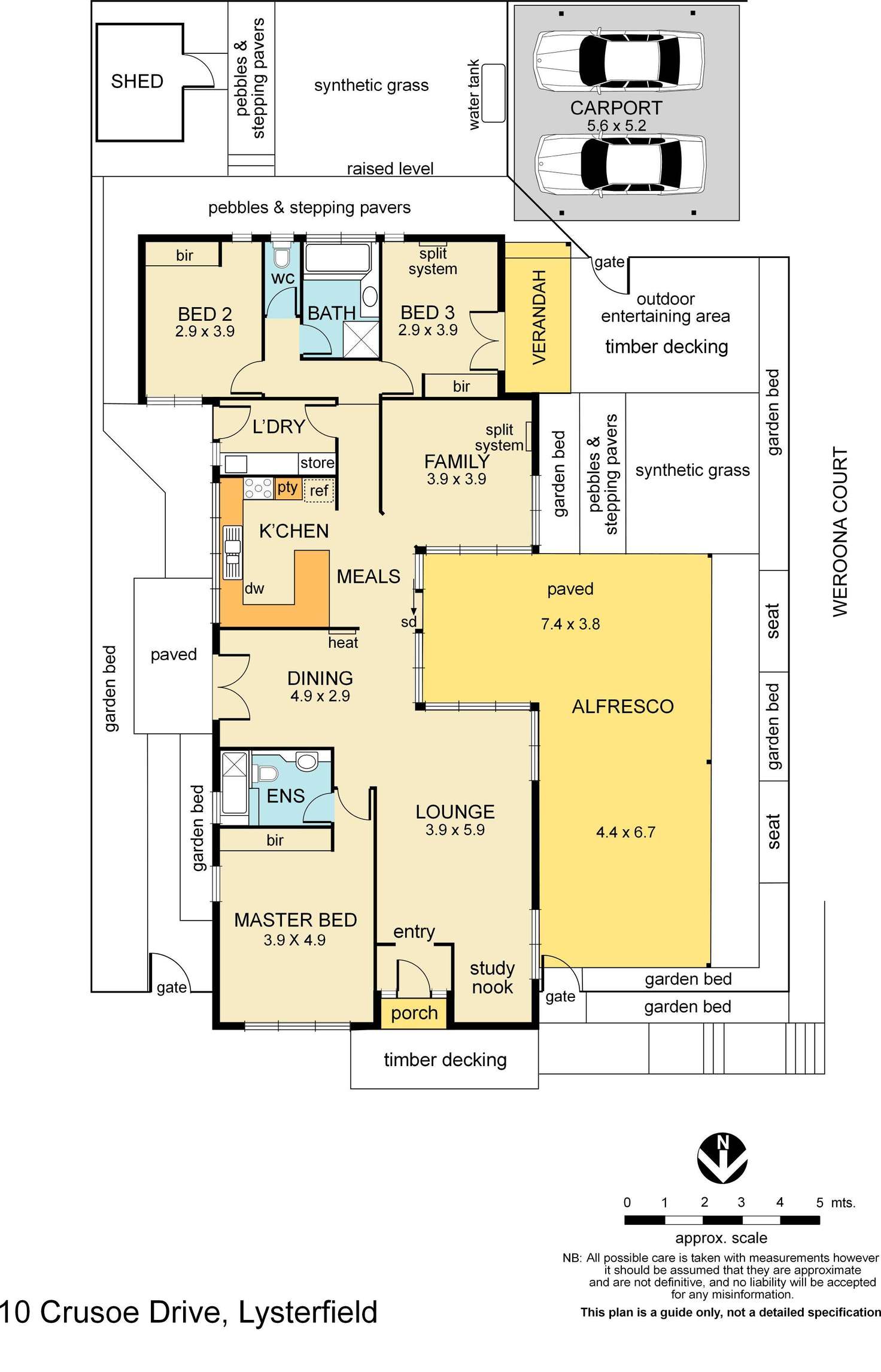Floorplan of Homely house listing, 10 Crusoe Drive, Lysterfield VIC 3156