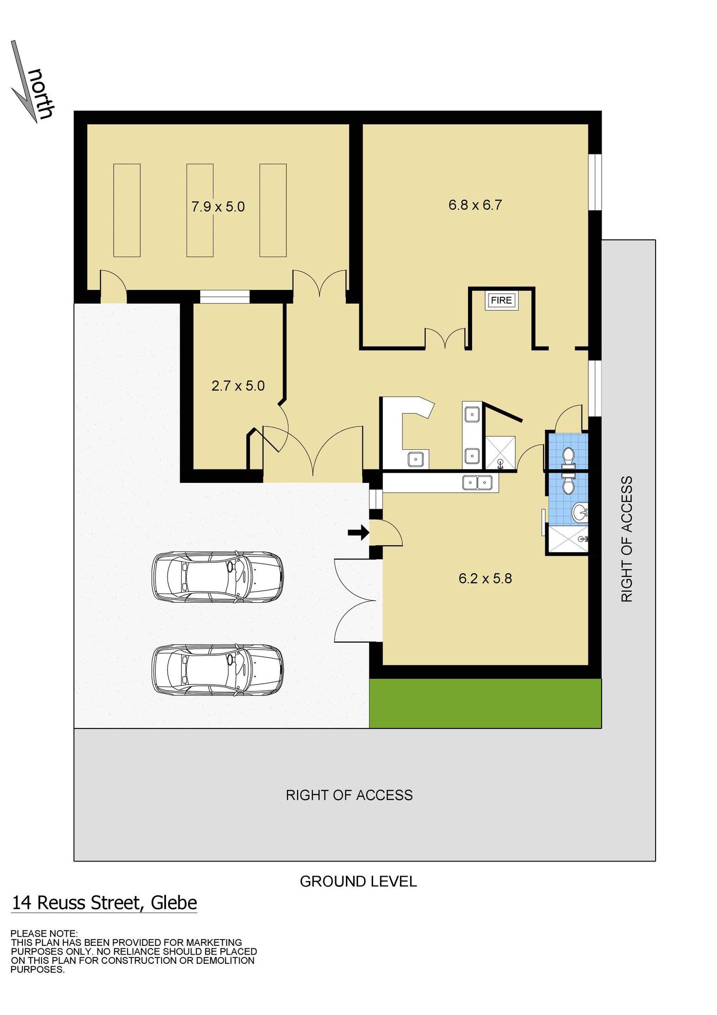 Floorplan of Homely house listing, 14 Reuss Street, Glebe NSW 2037