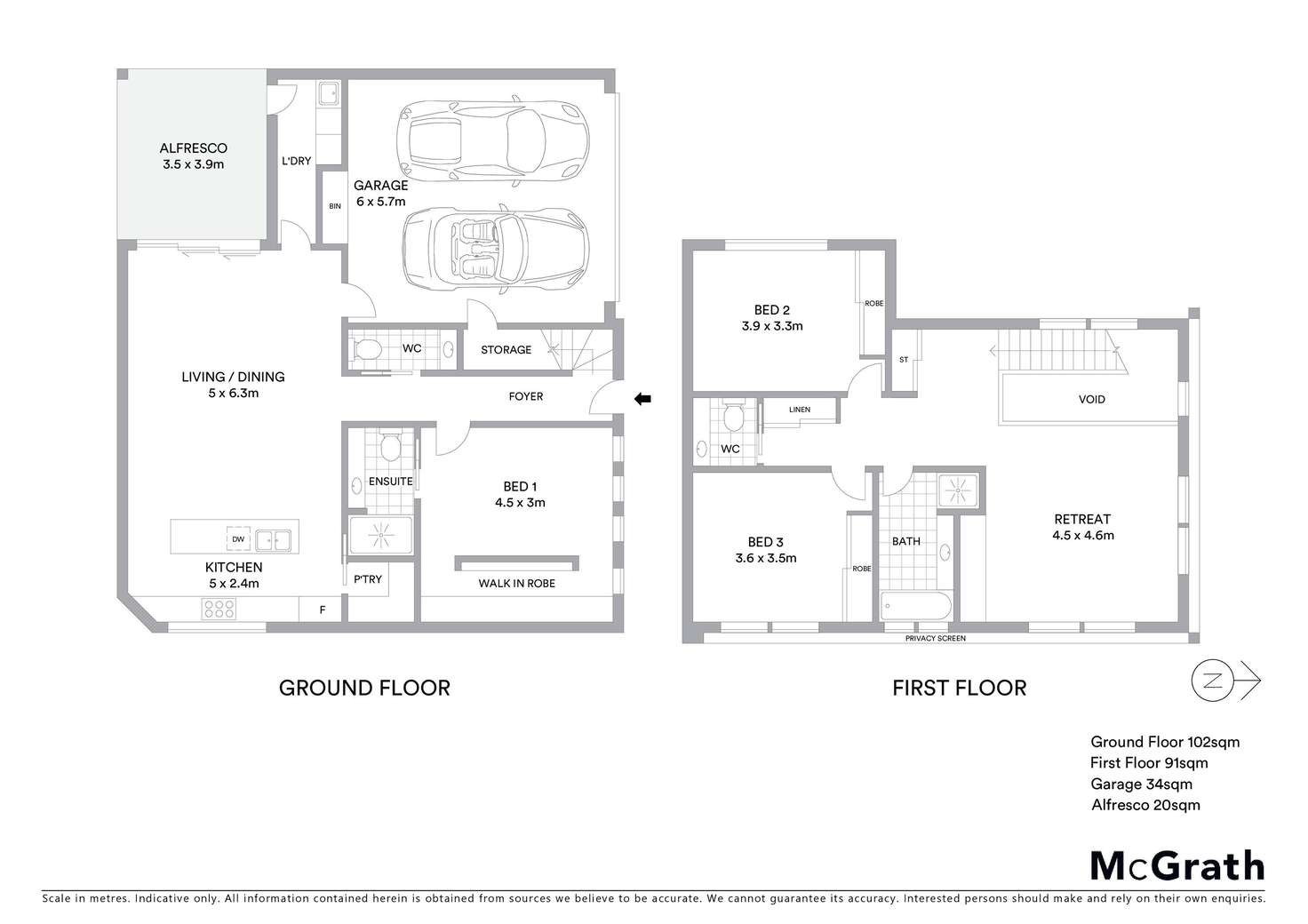 Floorplan of Homely house listing, 1/13 Patern Street, Highton VIC 3216