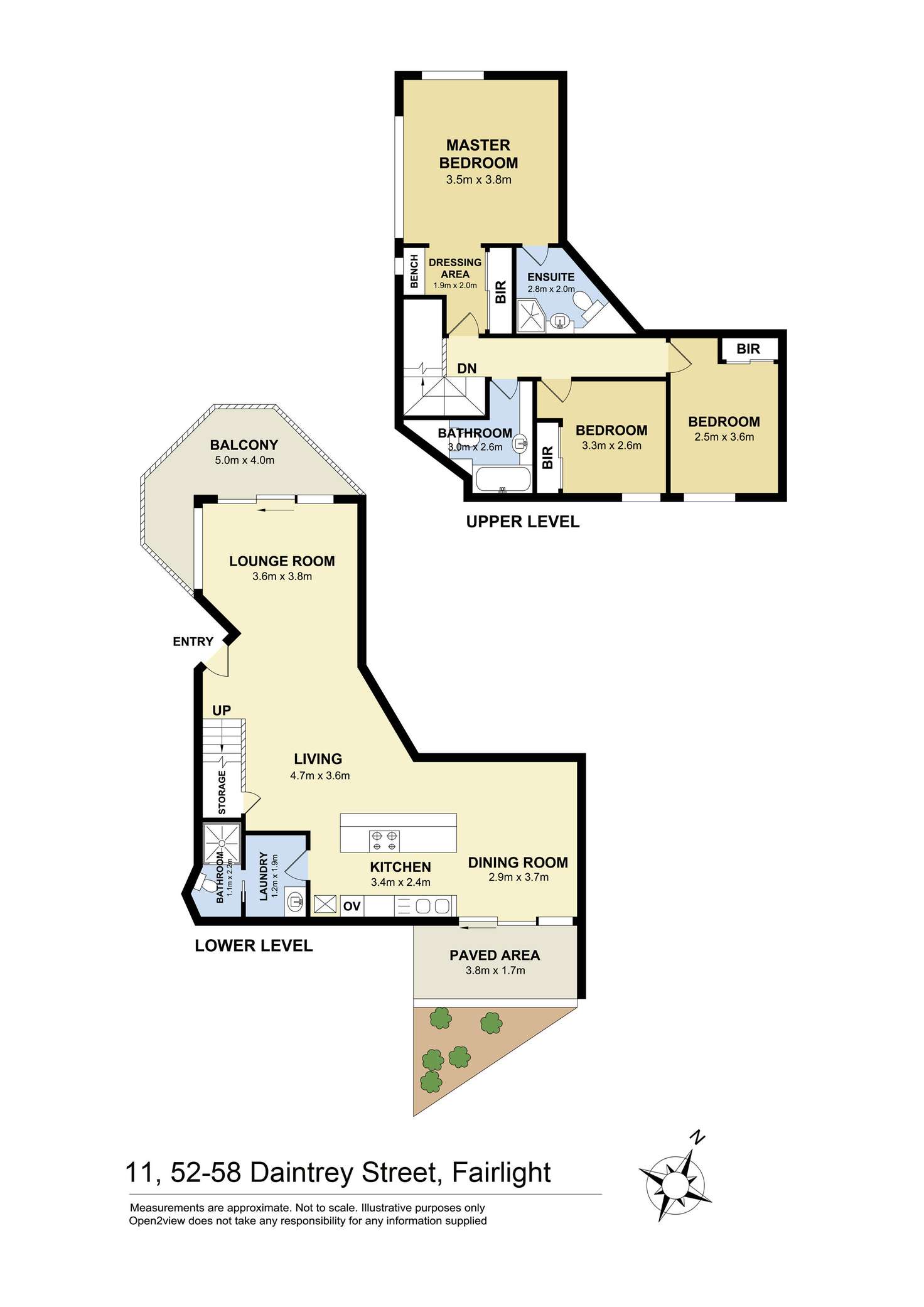 Floorplan of Homely townhouse listing, 11/52-58 Daintrey Street, Fairlight NSW 2094