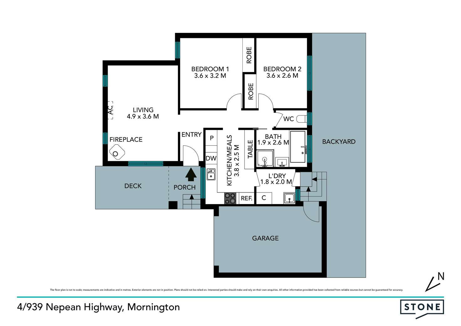 Floorplan of Homely unit listing, 4/939 Nepean Highway, Mornington VIC 3931