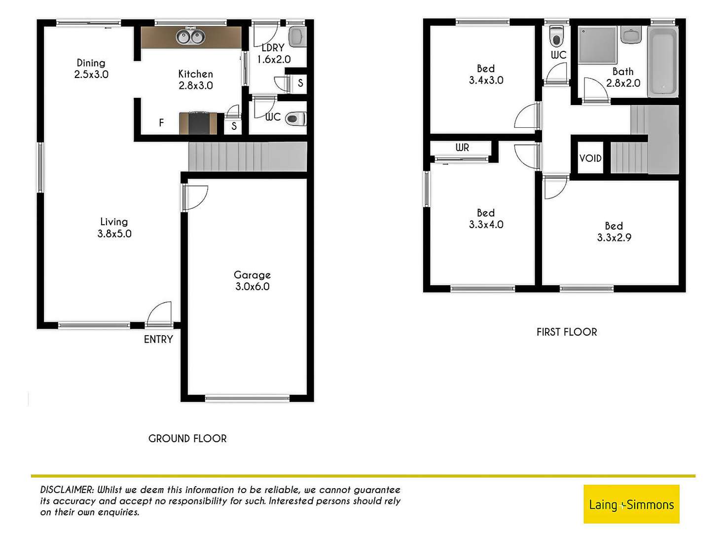 Floorplan of Homely townhouse listing, 7/36 Sylvia Street, Blacktown NSW 2148