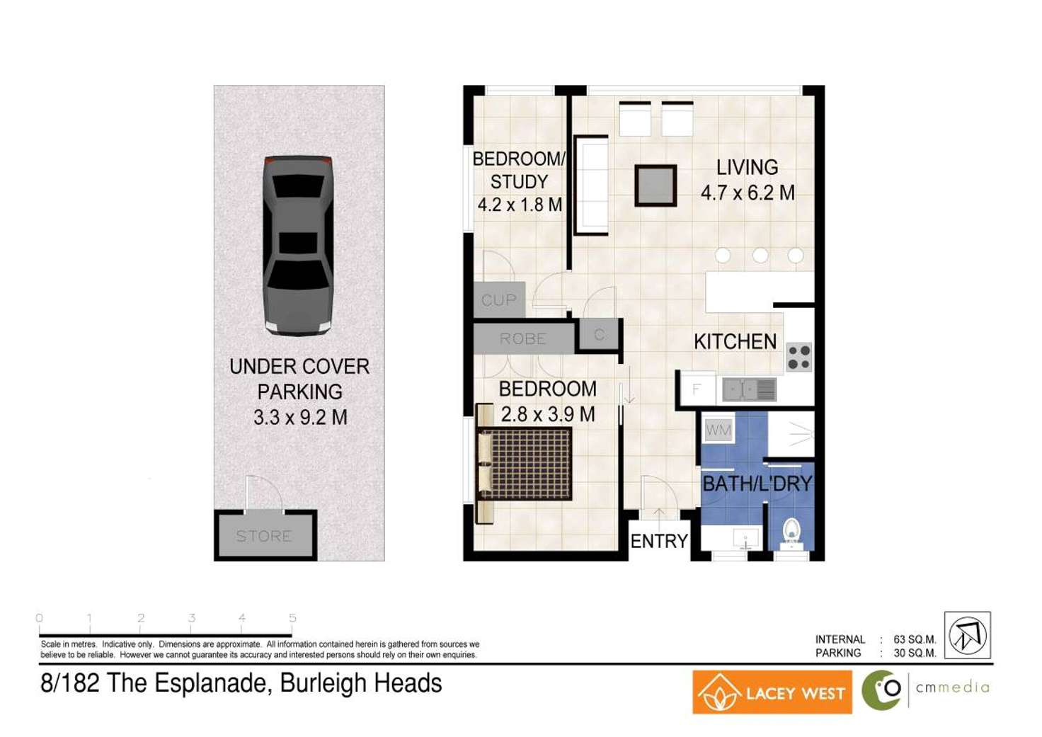 Floorplan of Homely unit listing, 8/182 The Esplanade, Burleigh Heads QLD 4220