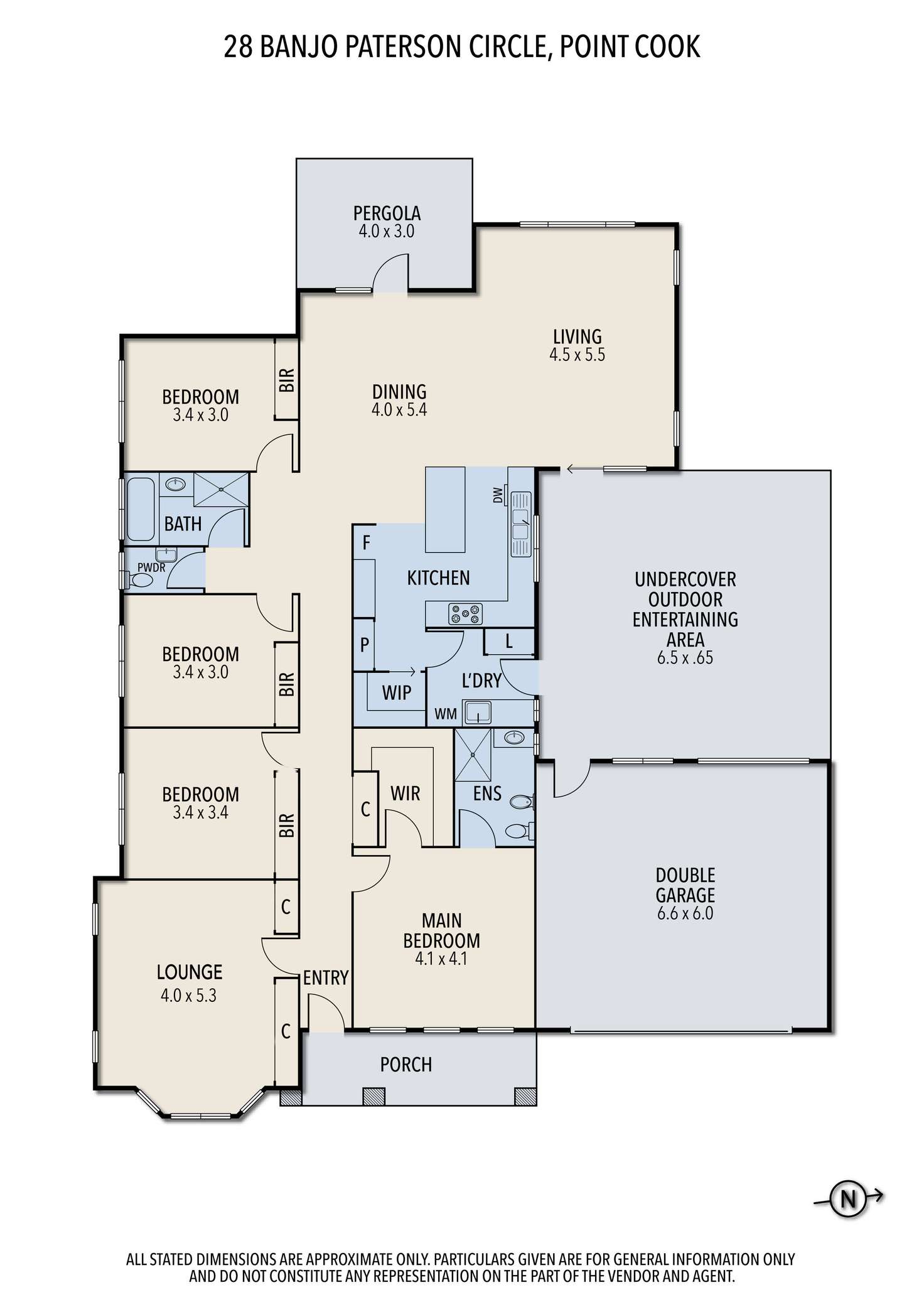 Floorplan of Homely house listing, 28 Banjo Paterson Circle, Point Cook VIC 3030