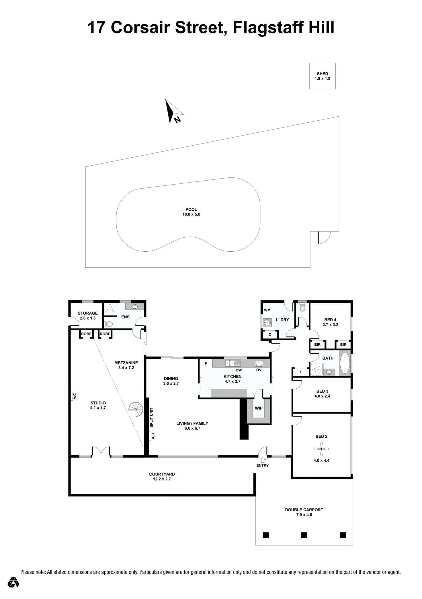 Floorplan of Homely house listing, 17 Corsair Street, Flagstaff Hill SA 5159