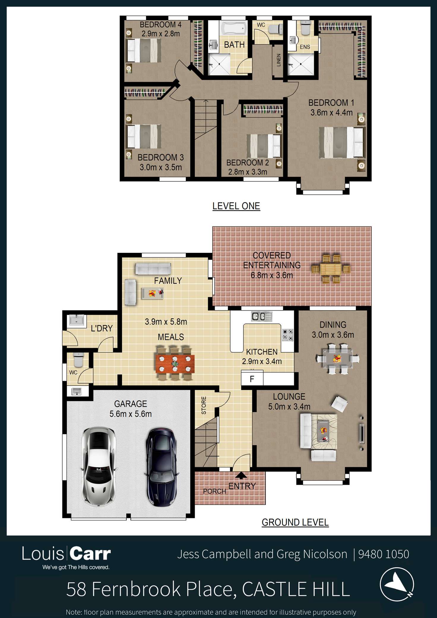 Floorplan of Homely house listing, 58 Fernbrook Place, Castle Hill NSW 2154