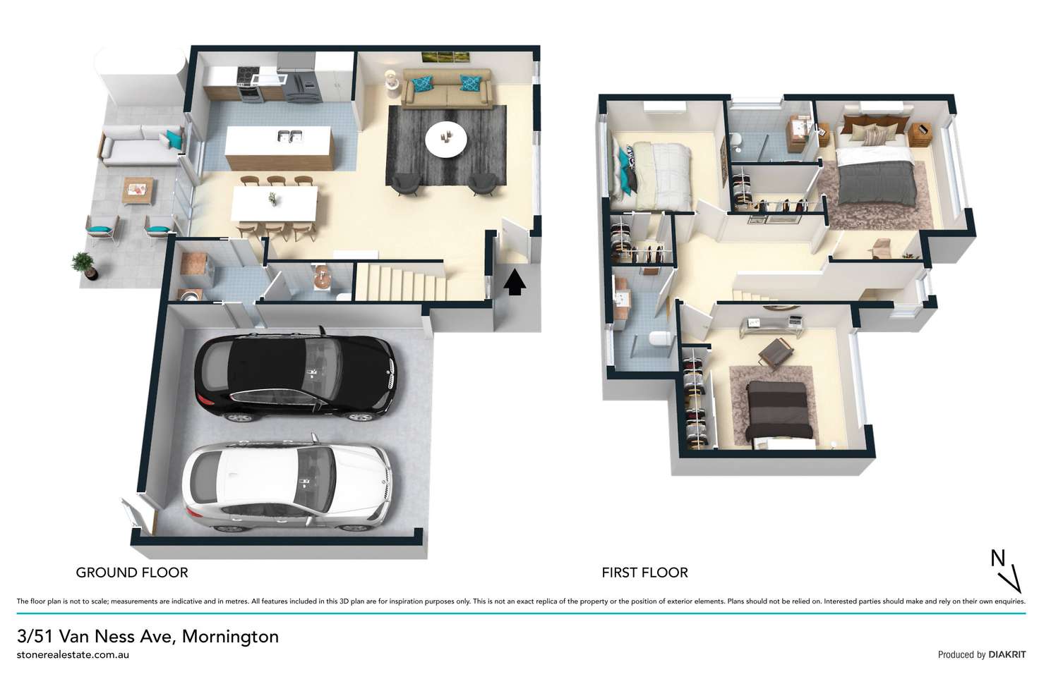 Floorplan of Homely townhouse listing, 3/51 Van Ness Avenue, Mornington VIC 3931