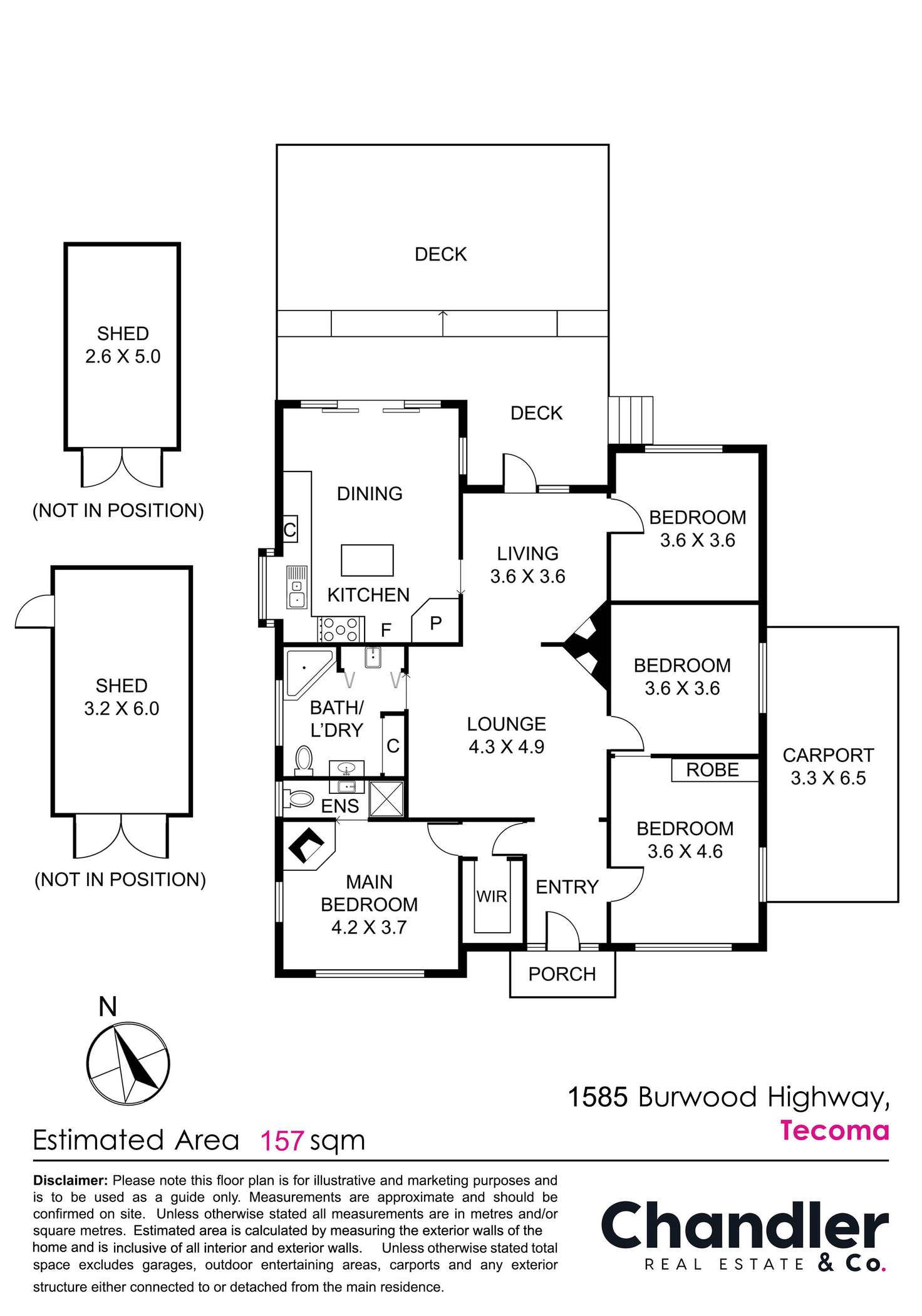 Floorplan of Homely house listing, 1585 Burwood Highway, Tecoma VIC 3160