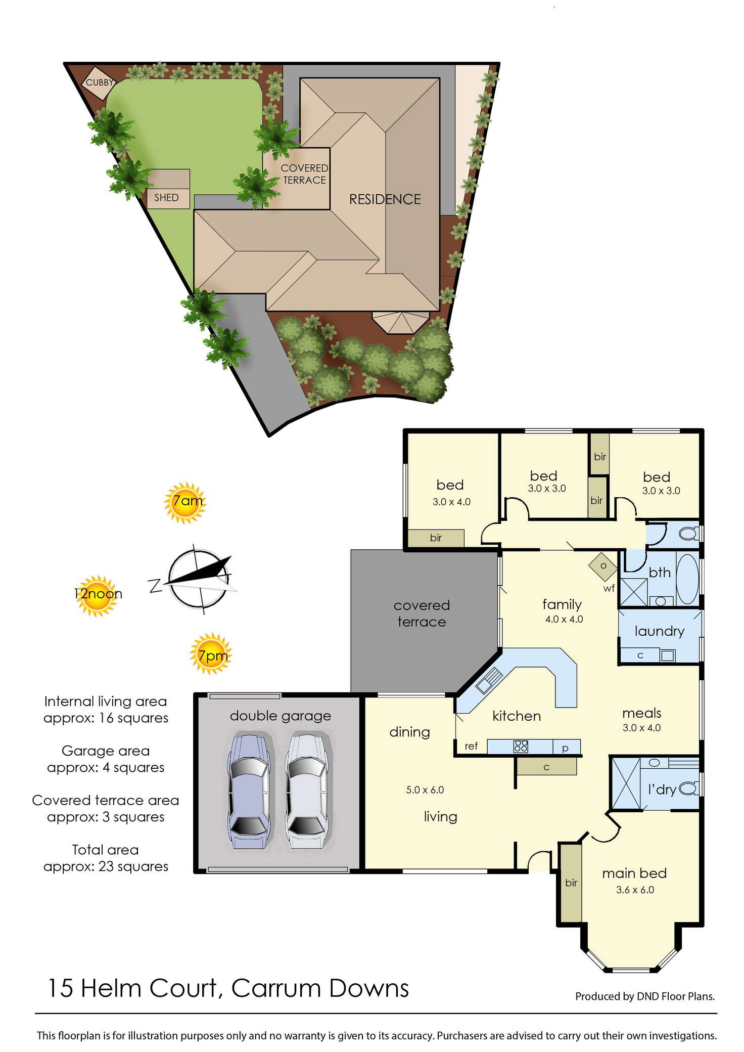 Floorplan of Homely house listing, 15 Helm Court, Carrum Downs VIC 3201