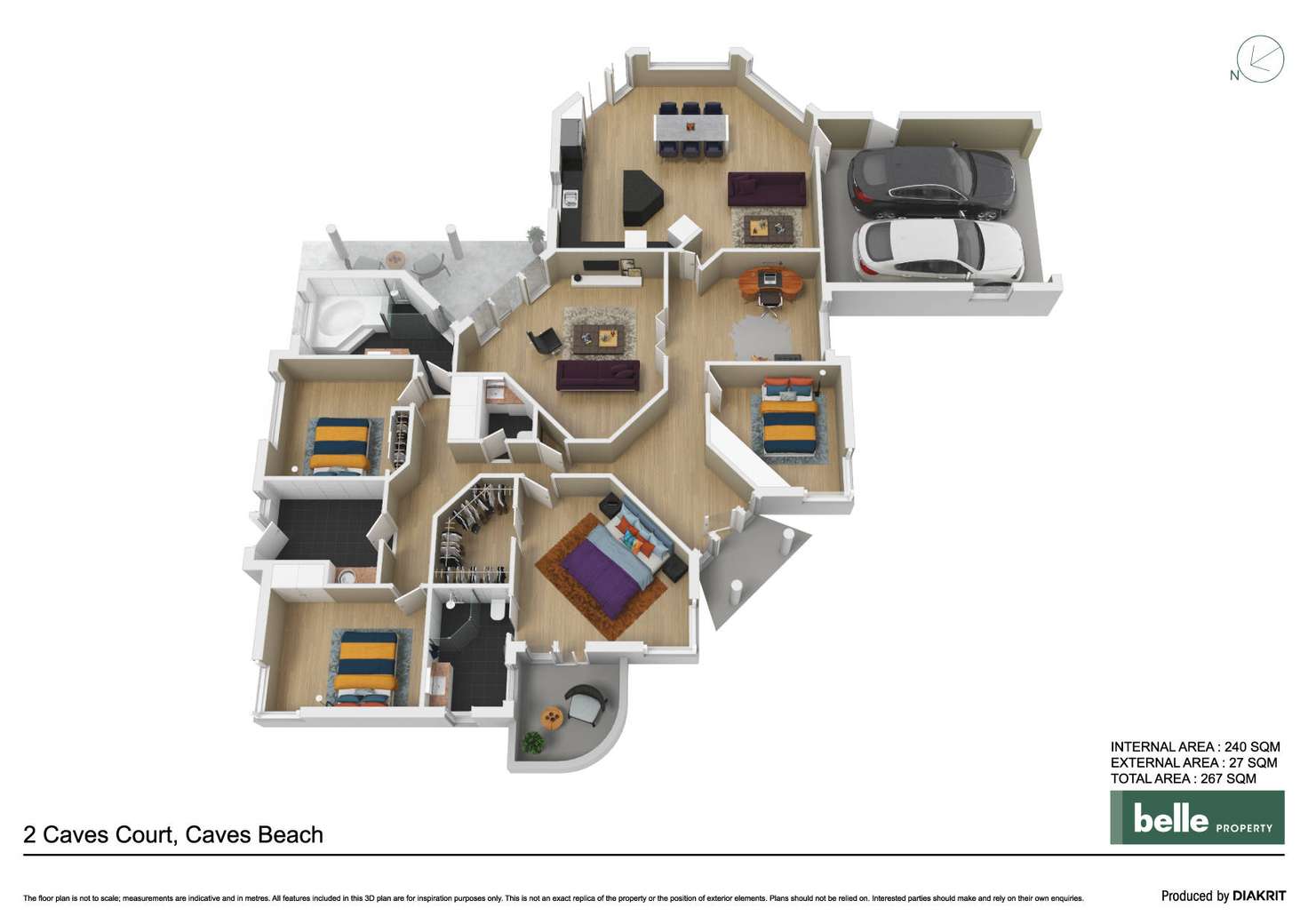 Floorplan of Homely house listing, 2 Caves Court, Caves Beach NSW 2281