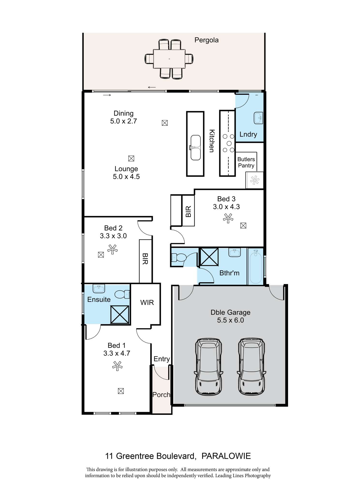 Floorplan of Homely house listing, 11 Greentree Boulevard, Paralowie SA 5108