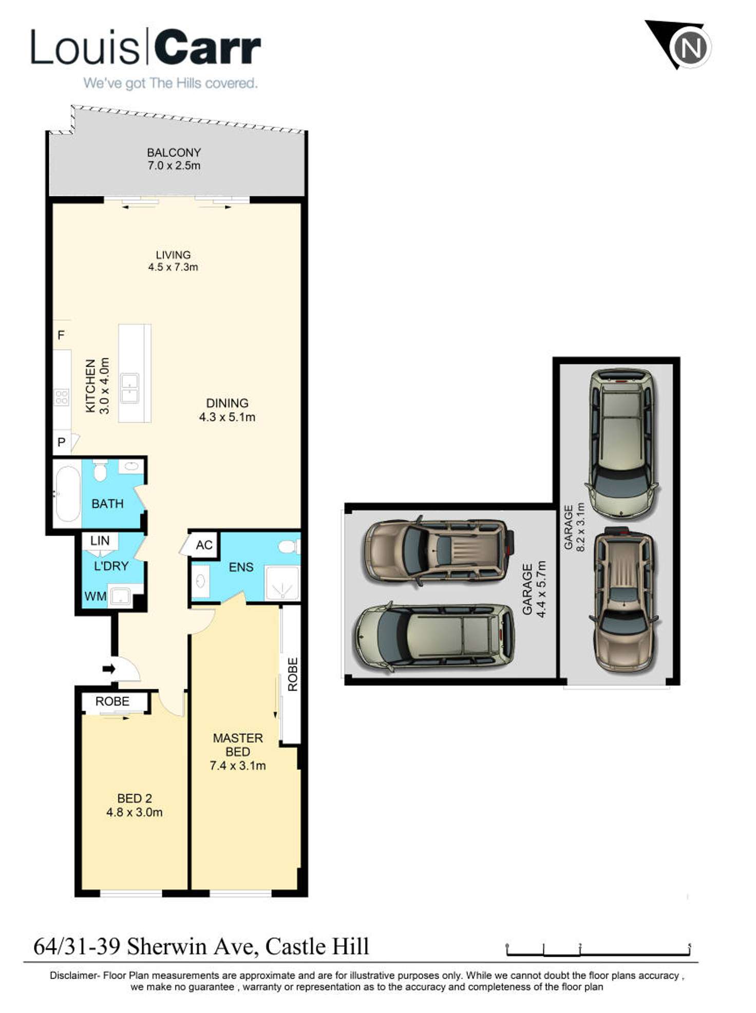 Floorplan of Homely apartment listing, 64/31-39 Sherwin Avenue, Castle Hill NSW 2154