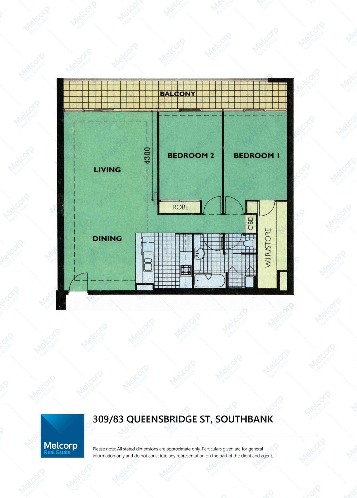 Floorplan of Homely apartment listing, 309/83 Queensbridge Street, Southbank VIC 3006