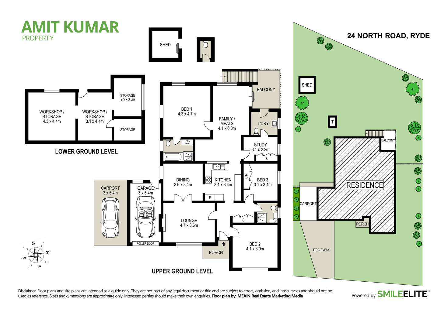 Floorplan of Homely house listing, 24 North Road, Ryde NSW 2112